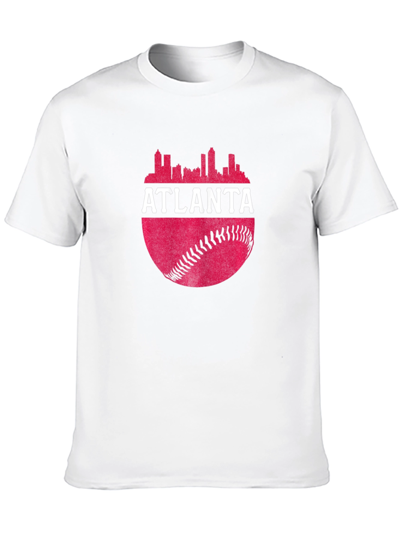 Atlanta Skyline Baseball T-Shirt