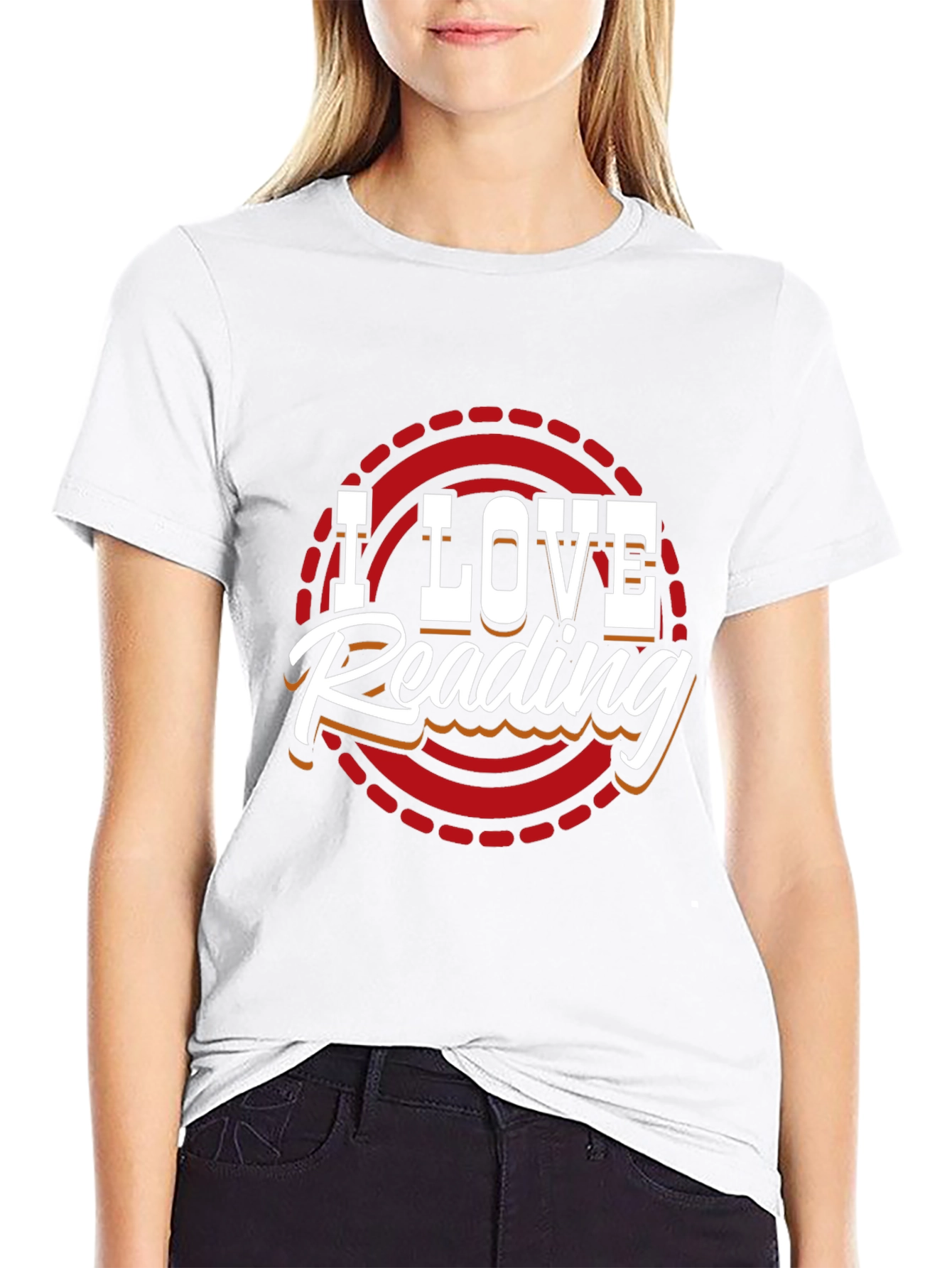 I Love Reading Graphic Tee - Unisex Black T-Shirt