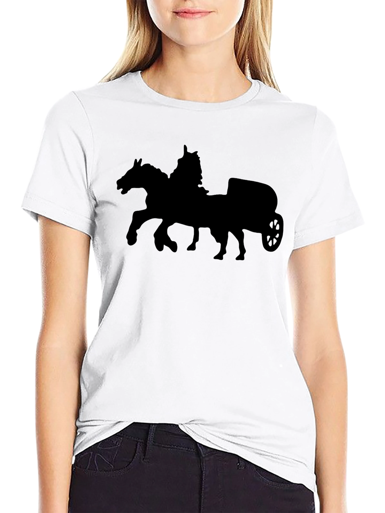 Chariot T-Shirt - Black Cotton Tee