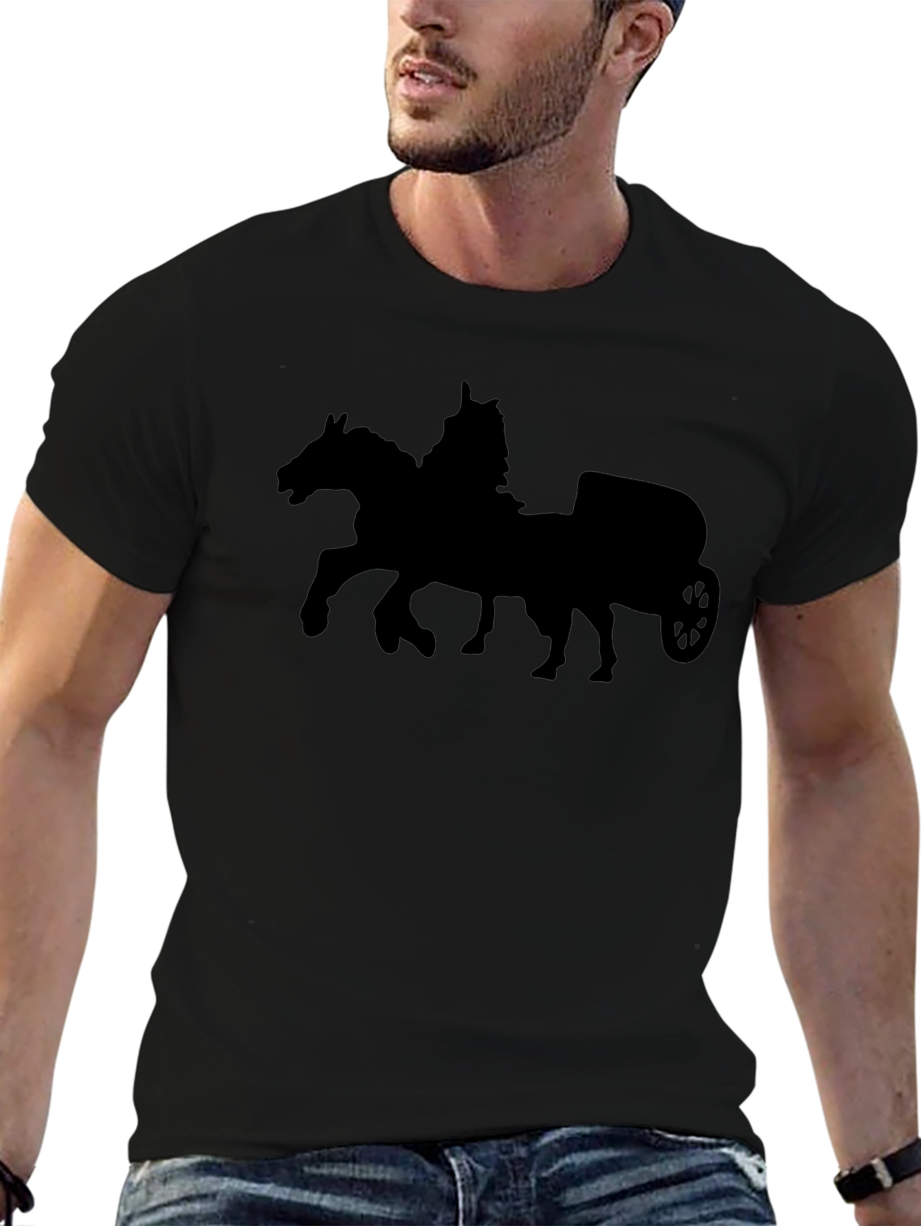 Chariot T-Shirt - Black Cotton Tee