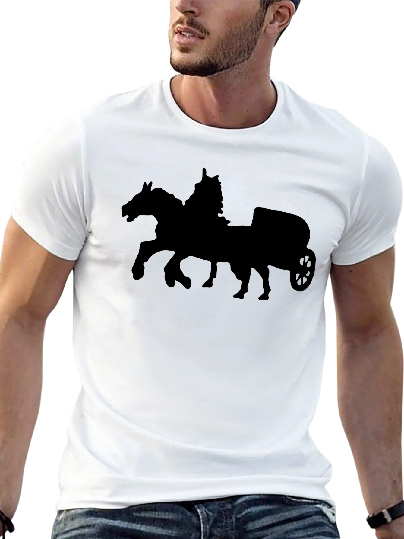 Chariot T-Shirt - Black Cotton Tee
