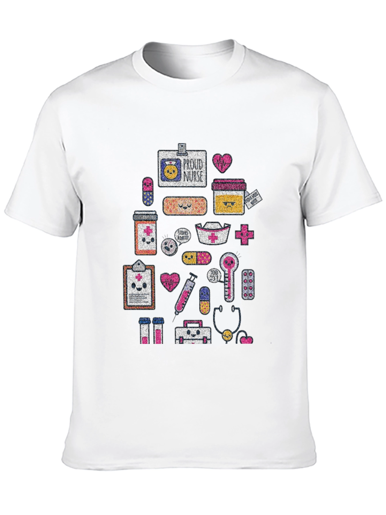 Kawaii Nurse Life Black T-Shirt