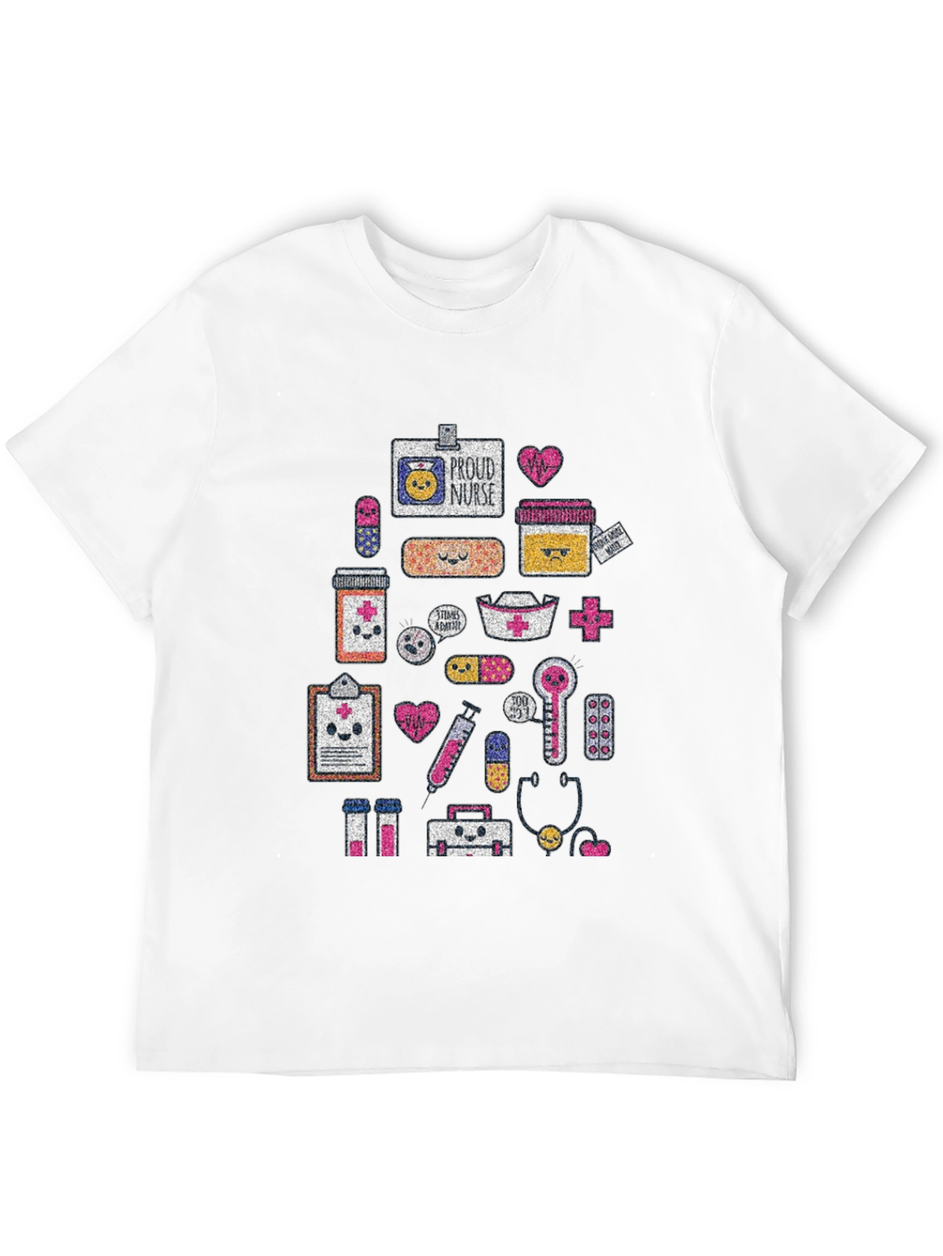 Kawaii Nurse Life Black T-Shirt
