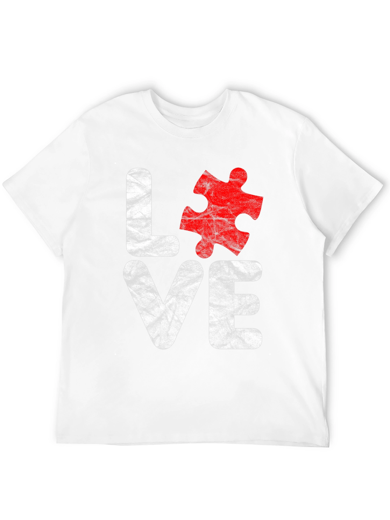 Love Autism Awareness T-Shirt Puzzle Piece