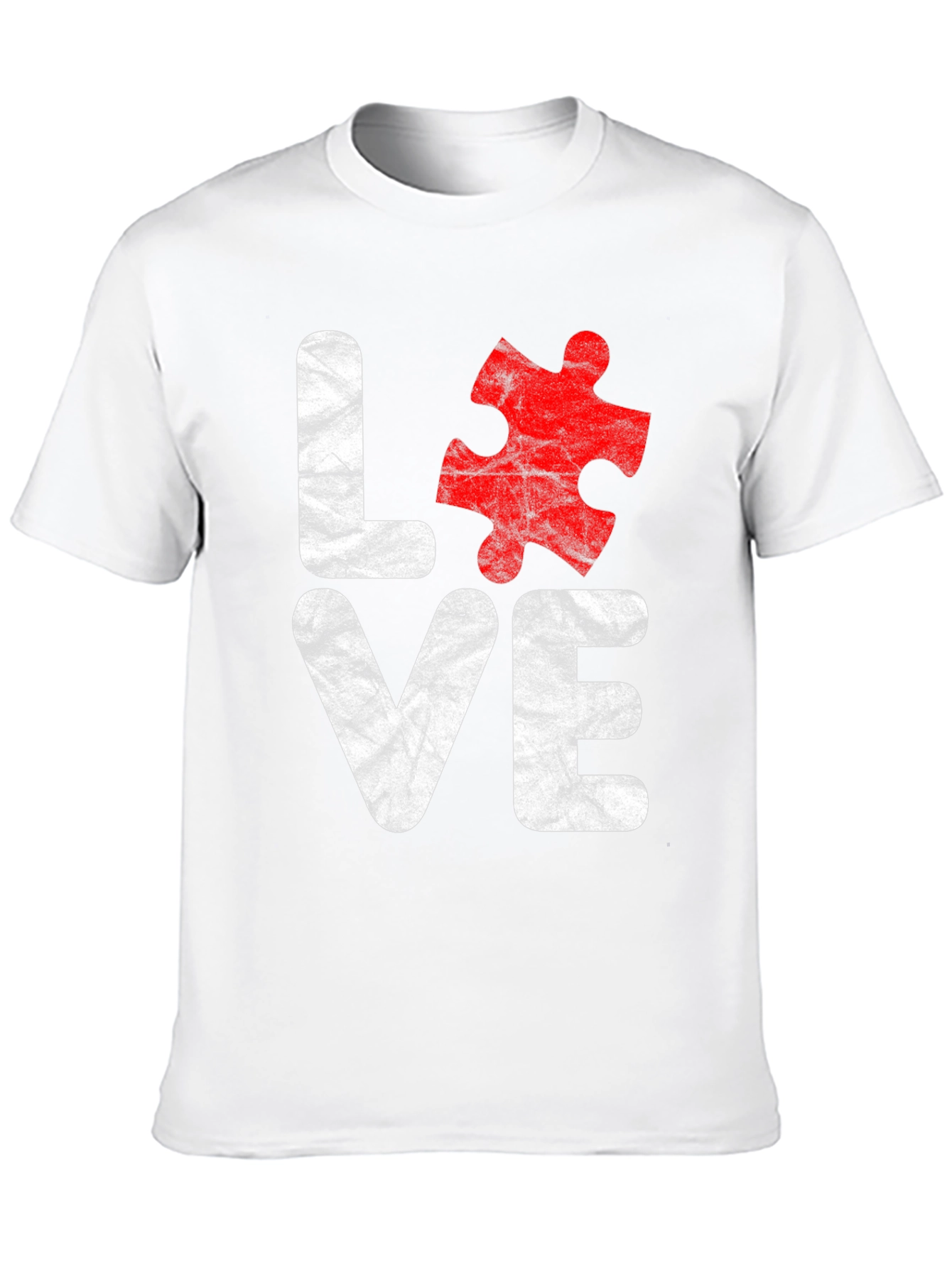 Love Autism Awareness T-Shirt Puzzle Piece