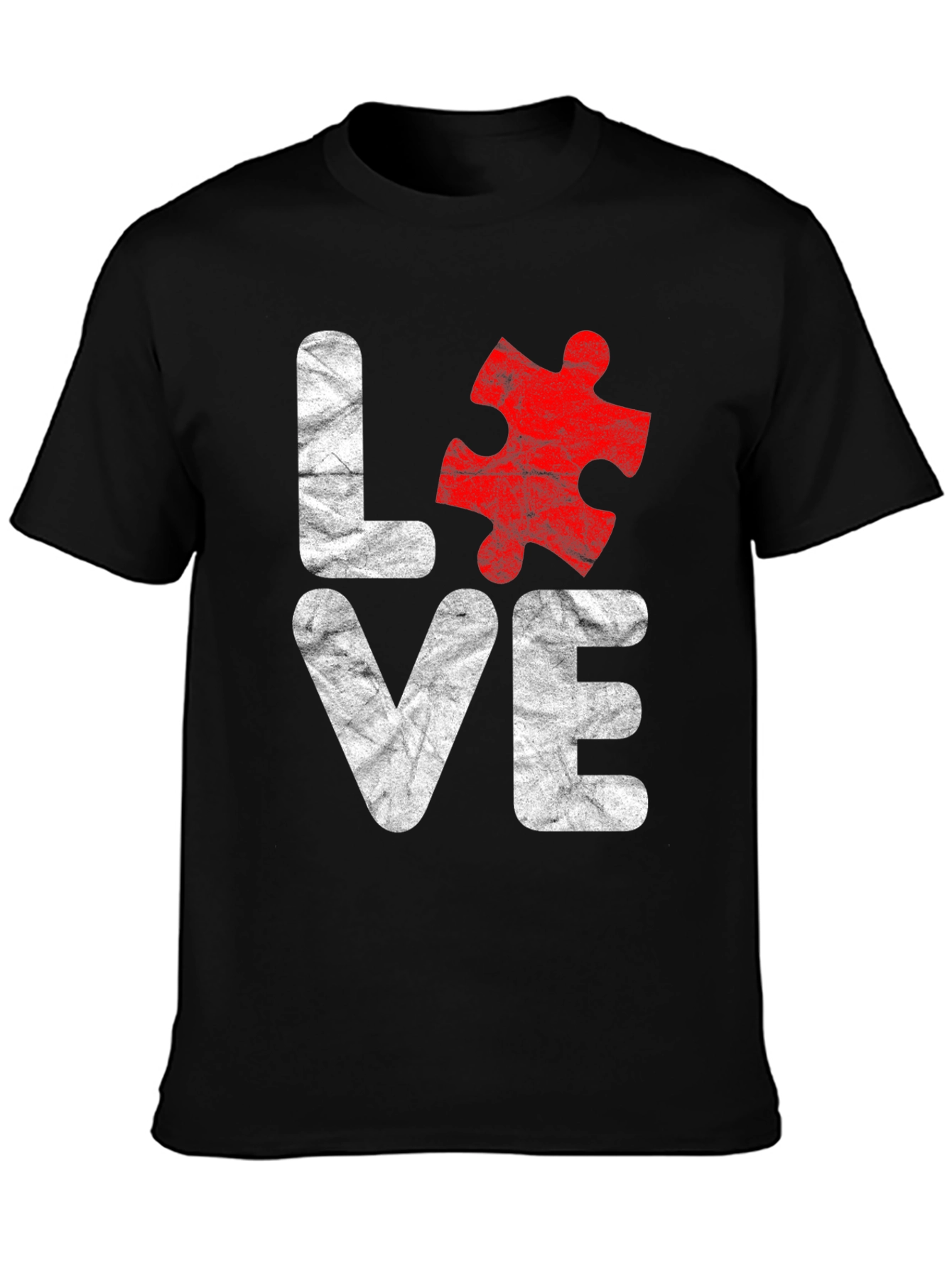 Love Autism Awareness T-Shirt Puzzle Piece