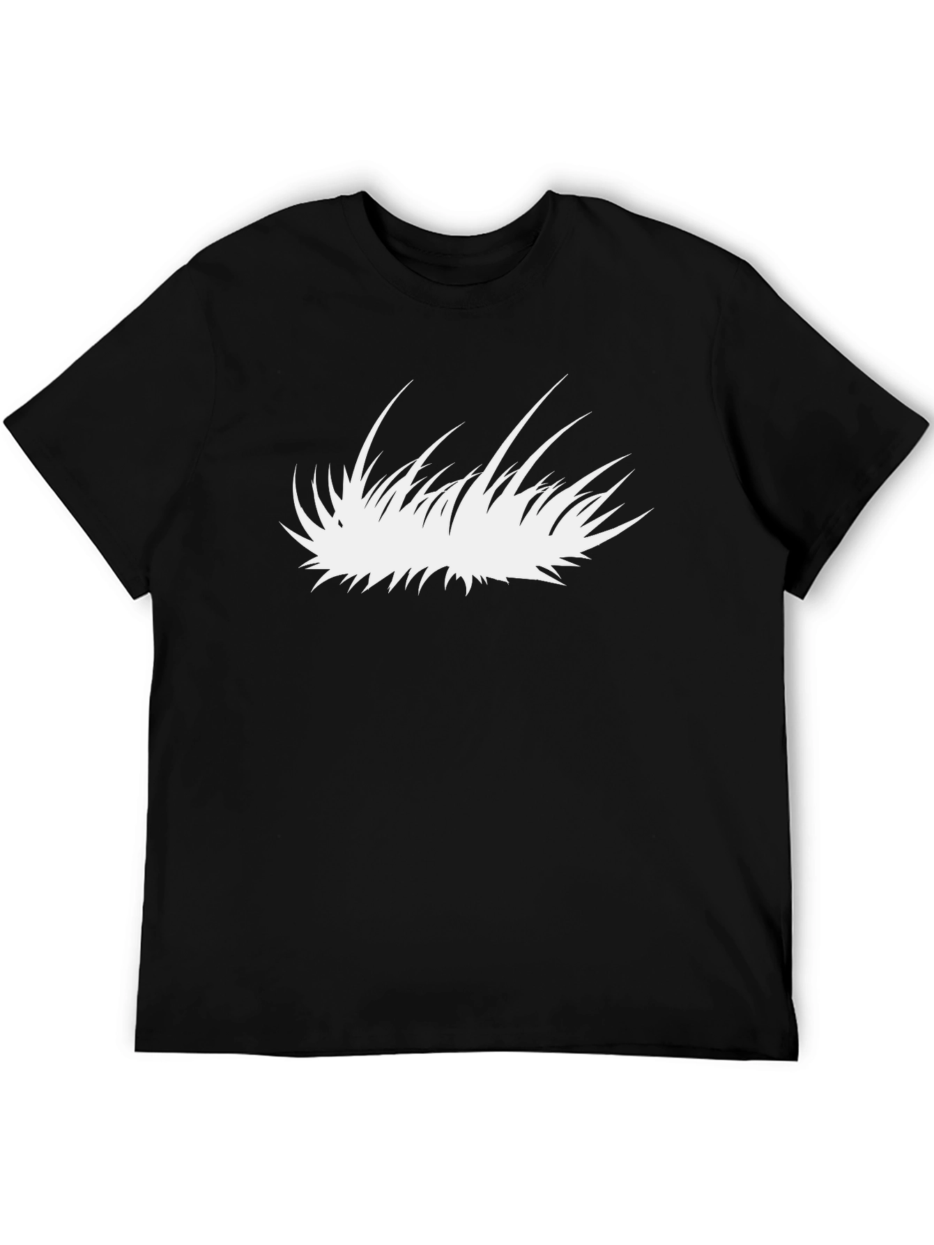 Graphic Tee - Abstract White Blade of Grass Design