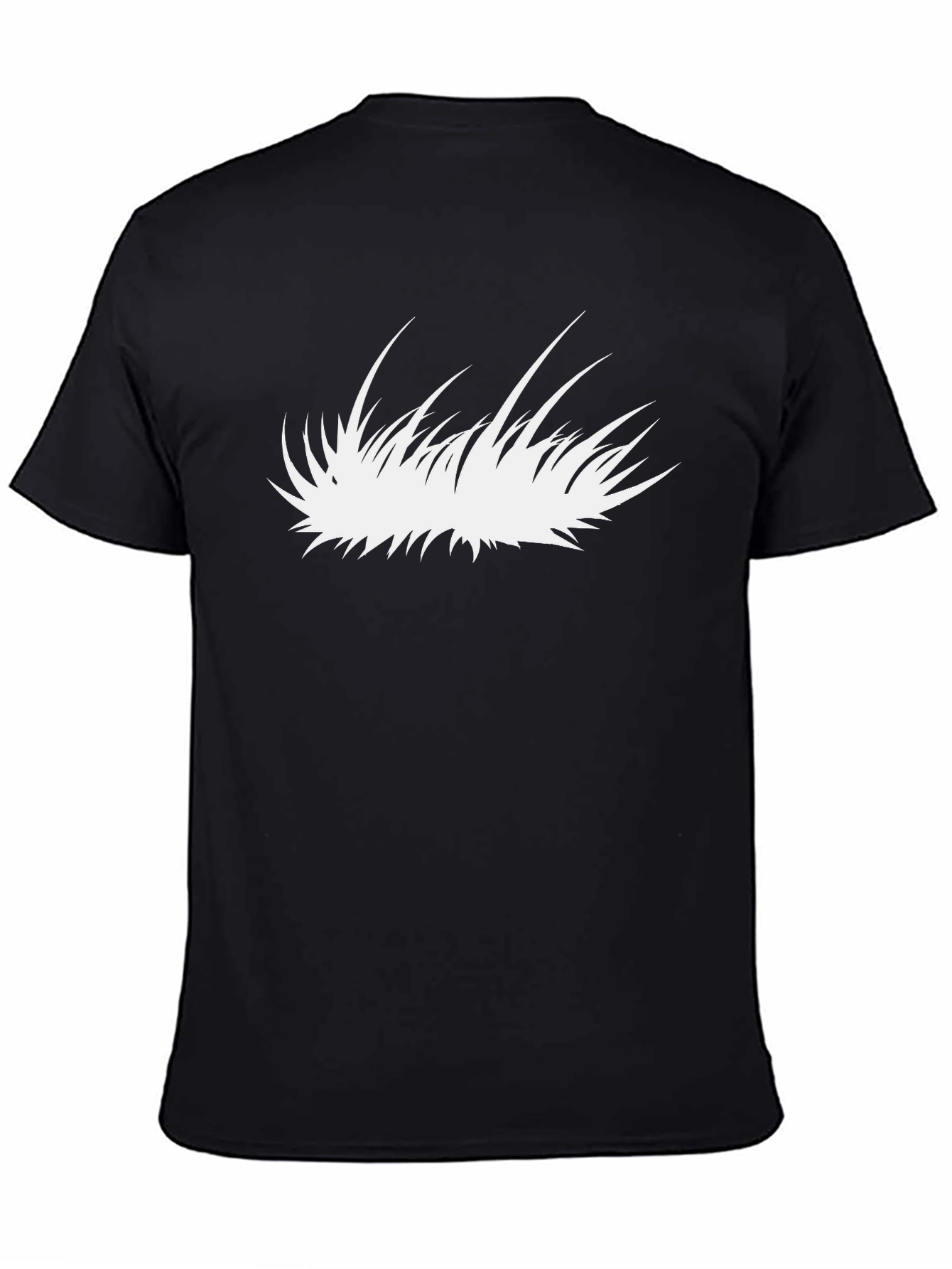 Graphic Tee - Abstract White Blade of Grass Design
