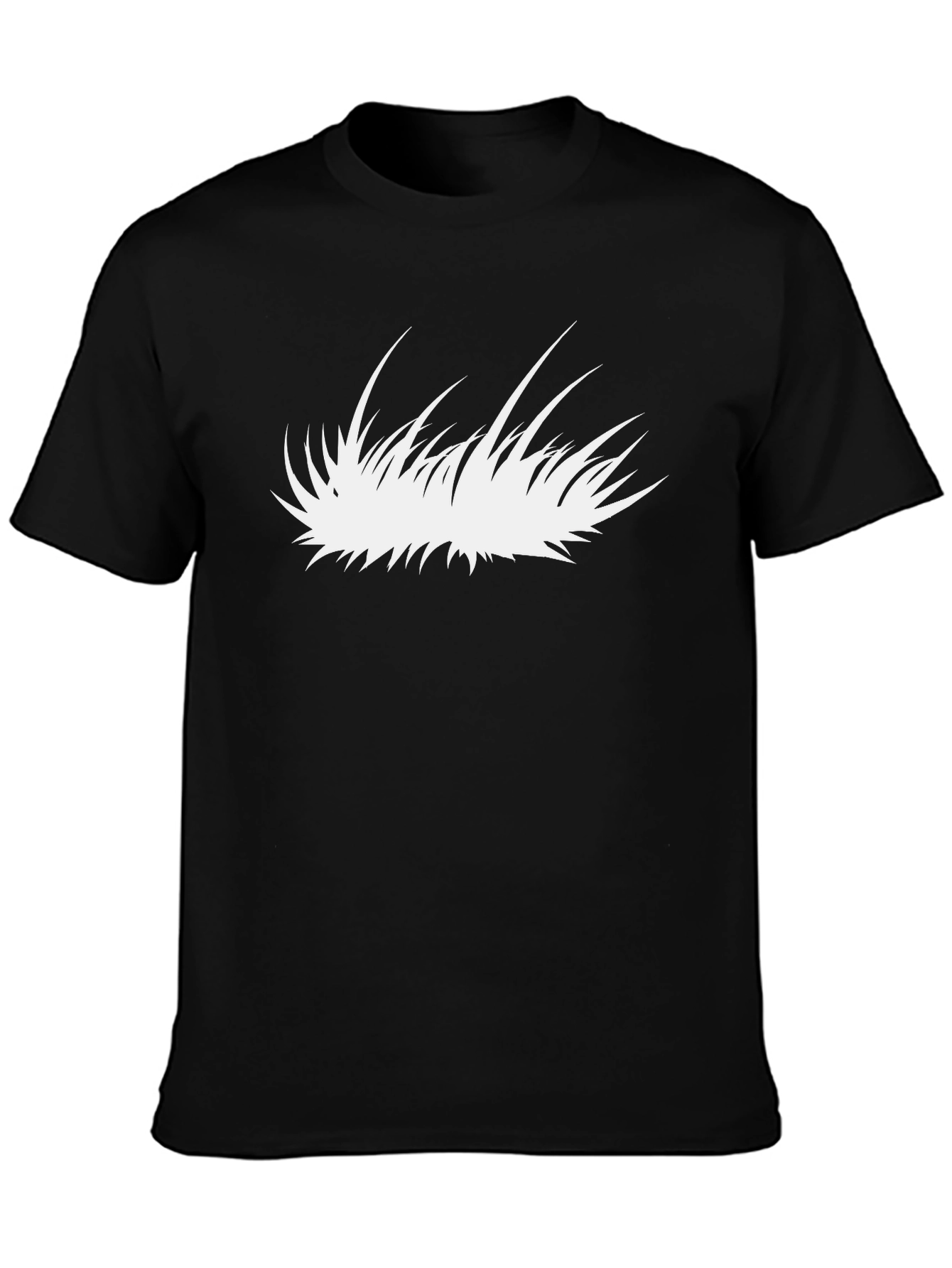 Graphic Tee - Abstract White Blade of Grass Design