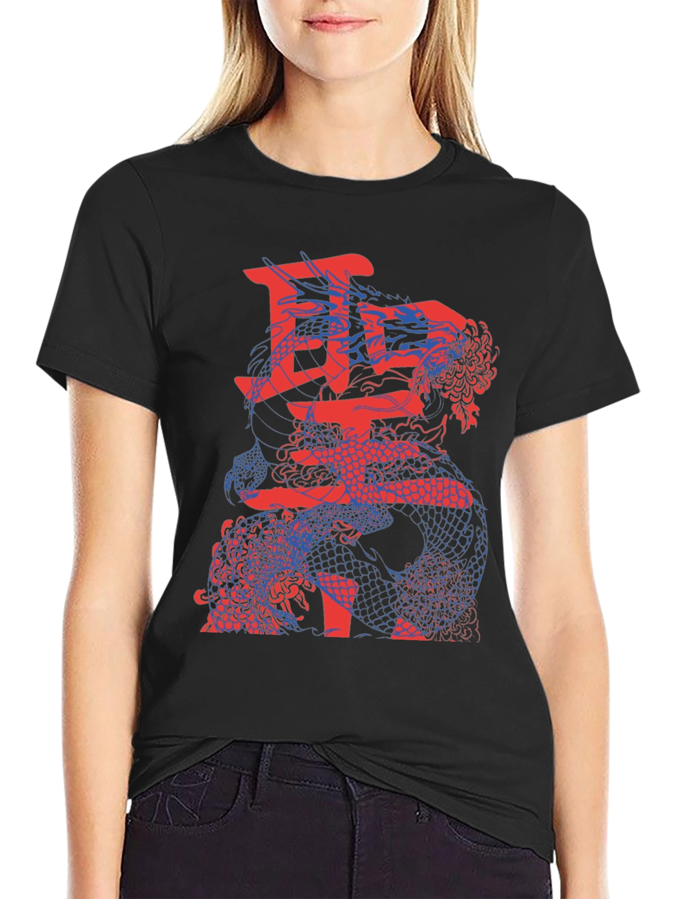 Dragon Kanji Graphic T-Shirt