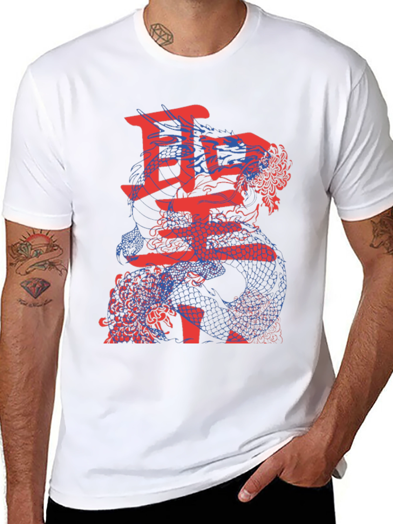 Dragon Kanji Graphic T-Shirt