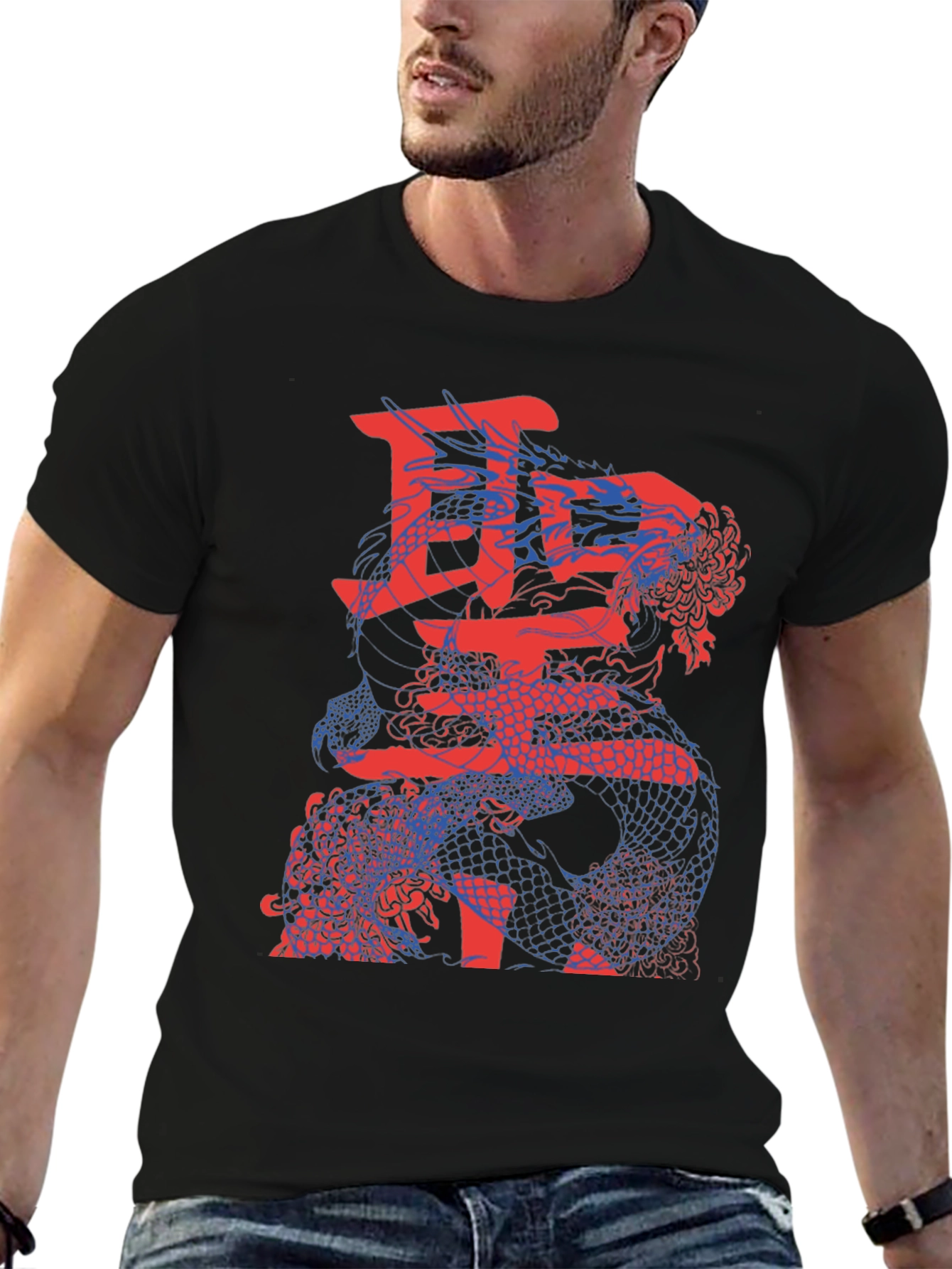 Dragon Kanji Graphic T-Shirt