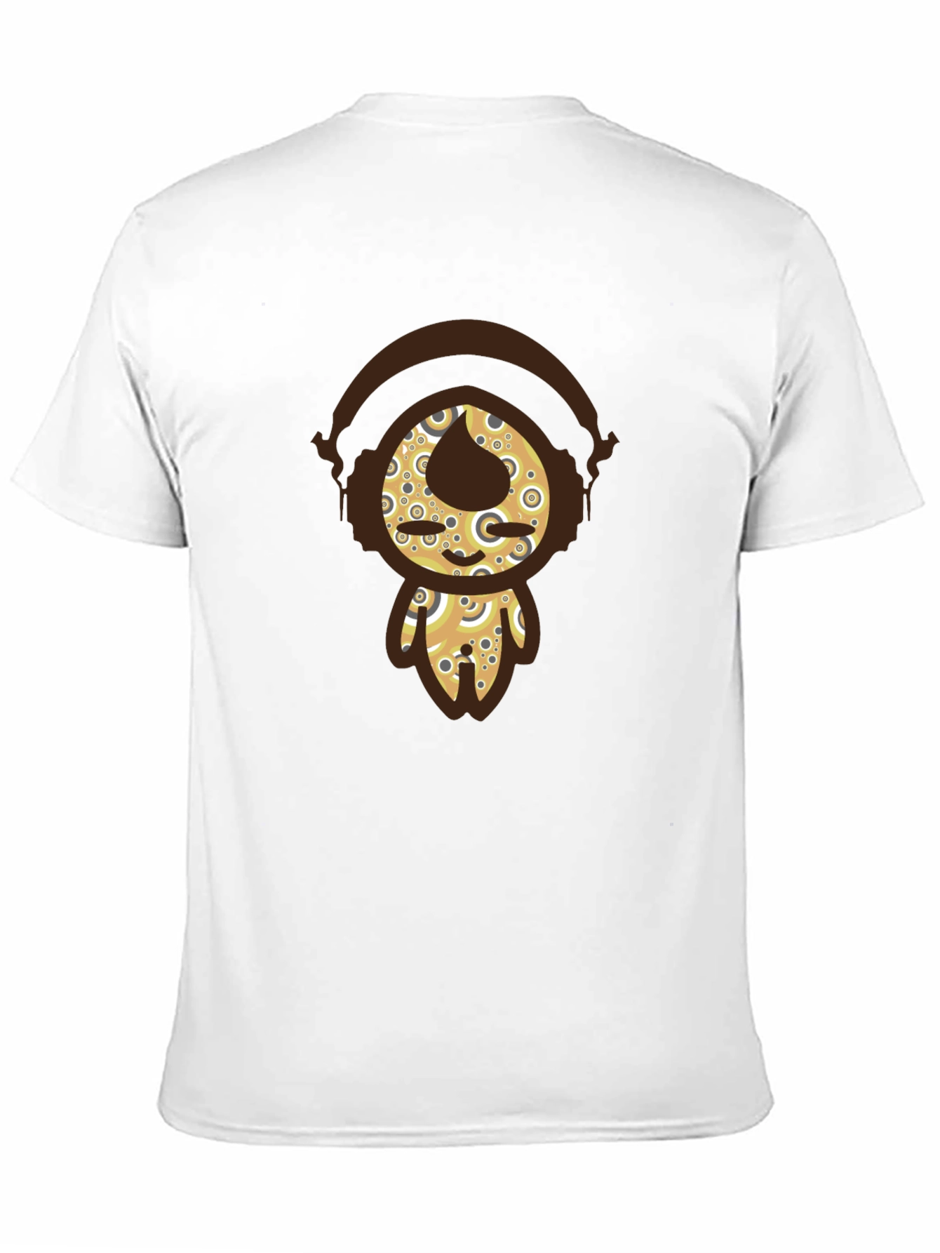 Funky Character Graphic Tee - Black Cotton