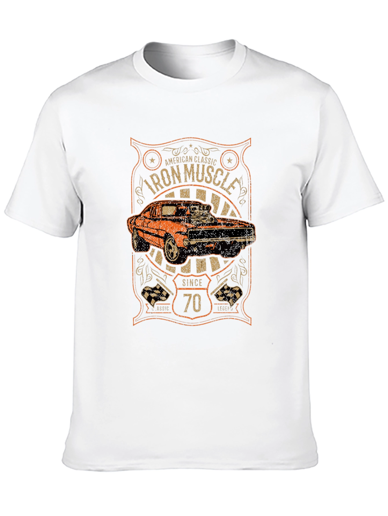 Iron Muscle Car Since 70 T-Shirt