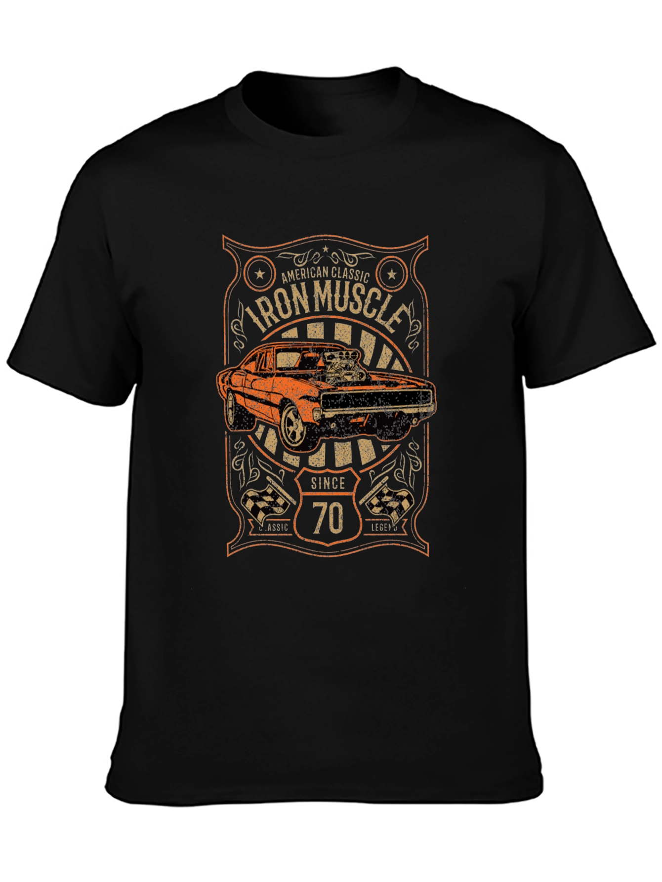 Iron Muscle Car Since 70 T-Shirt