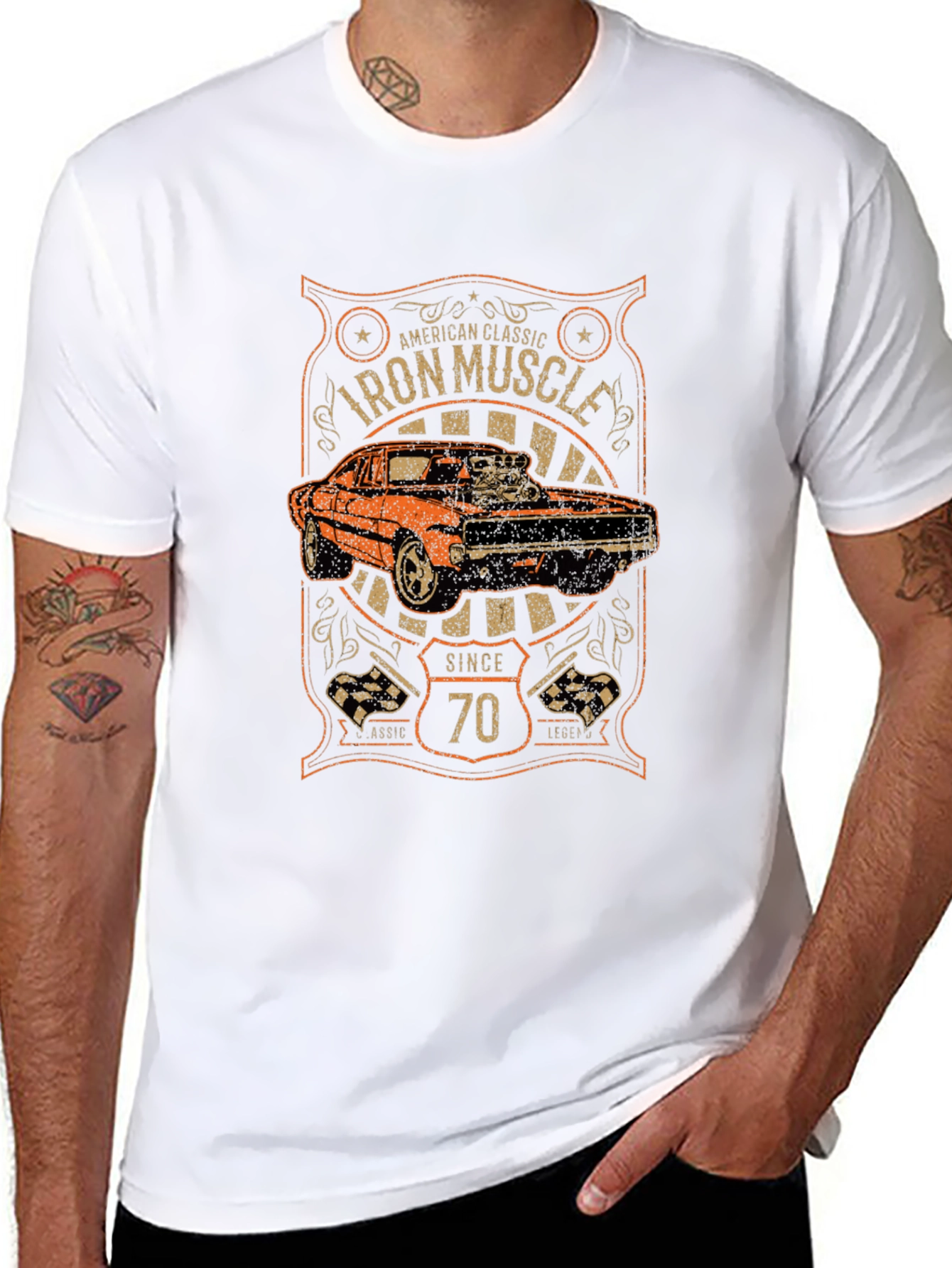 Iron Muscle Car Since 70 T-Shirt
