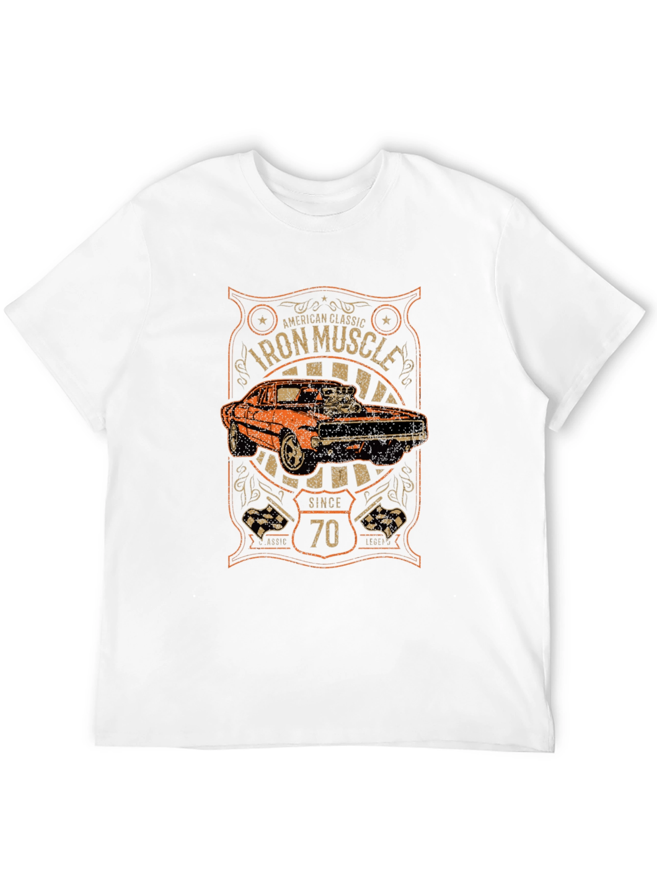 Iron Muscle Car Since 70 T-Shirt