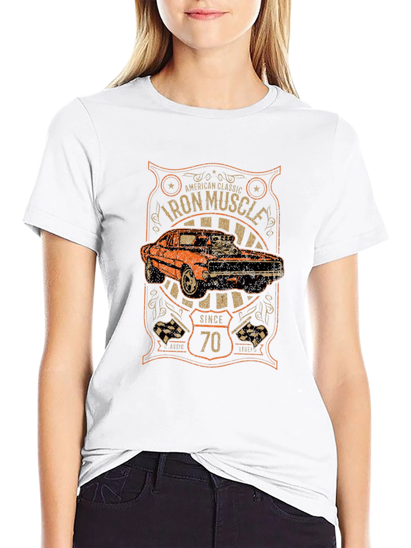 Iron Muscle Car Since 70 T-Shirt