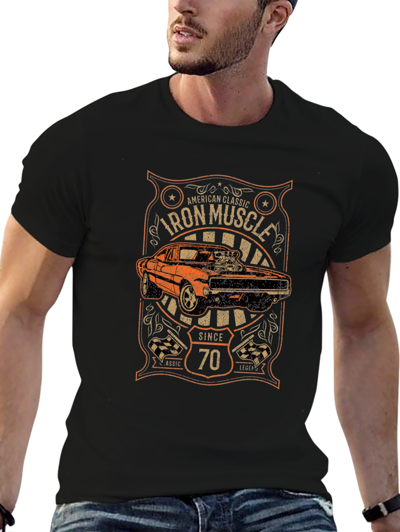 Iron Muscle Car Since 70 T-Shirt