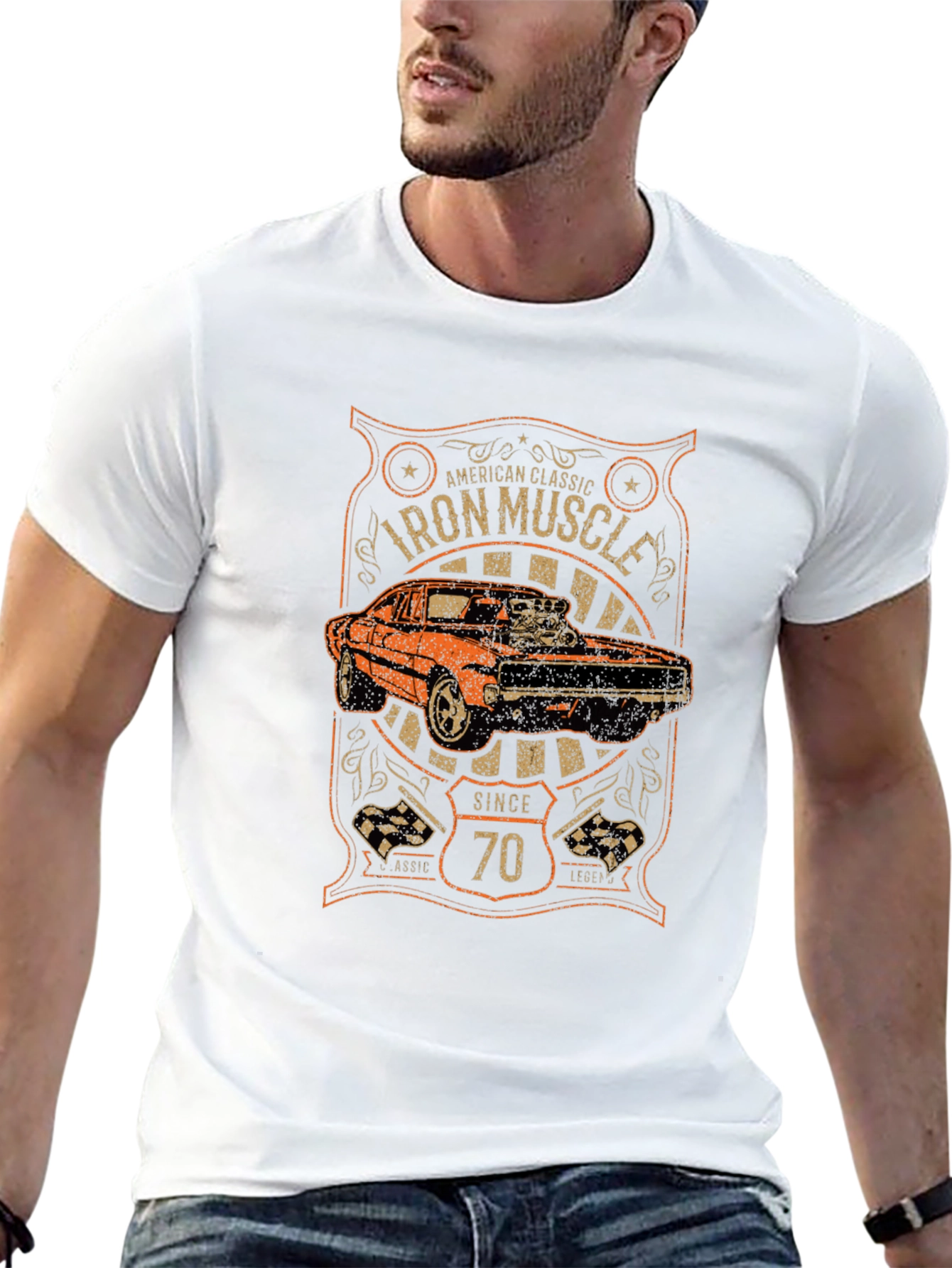Iron Muscle Car Since 70 T-Shirt