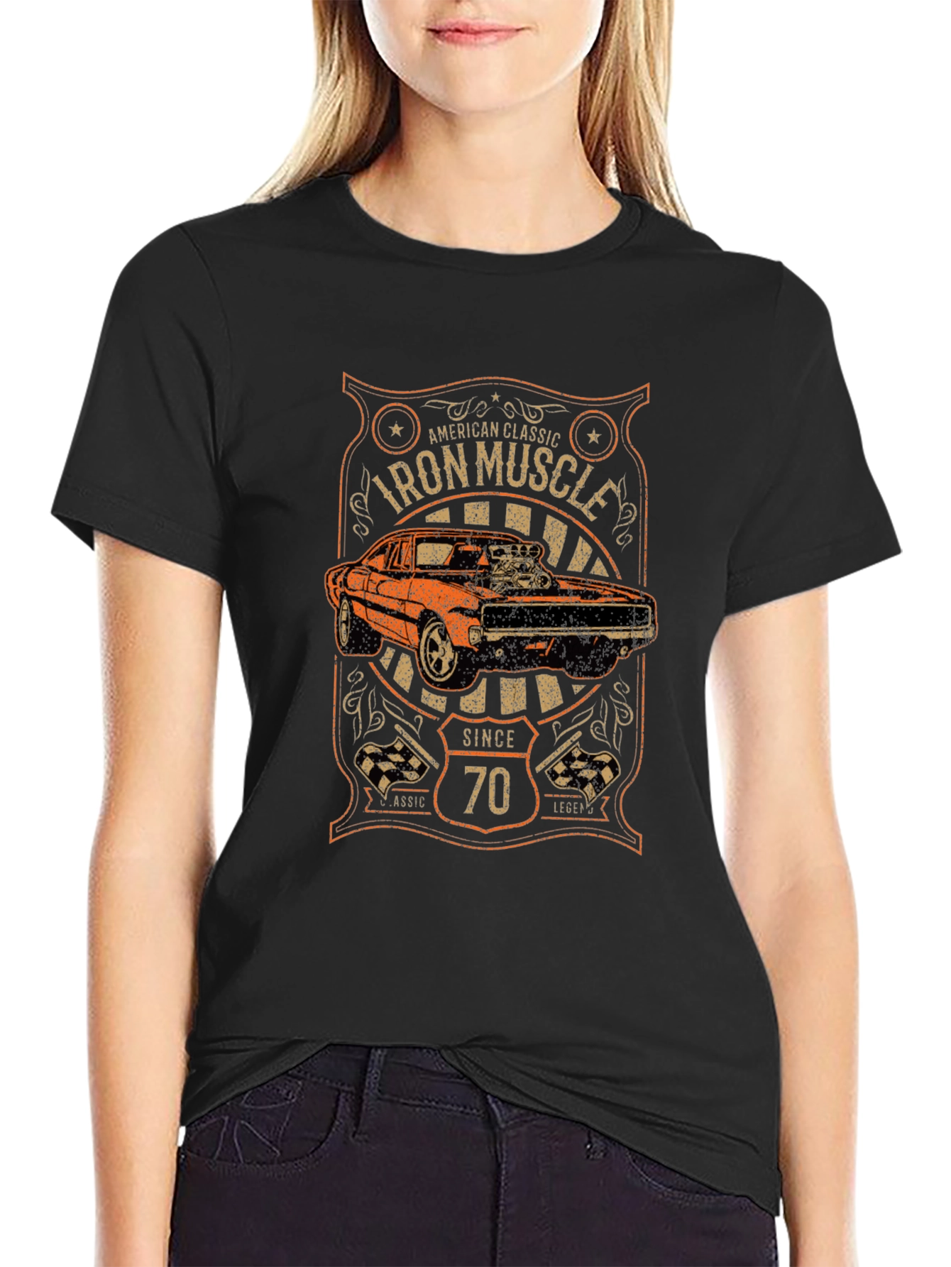 Iron Muscle Car Since 70 T-Shirt