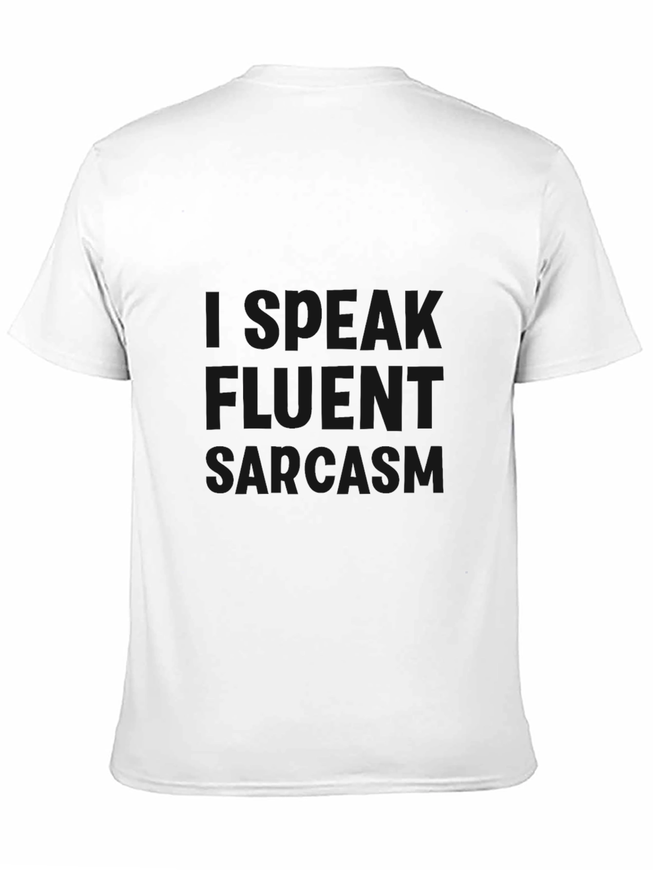 Speak Fluent Sarcasm Black Graphic Tee
