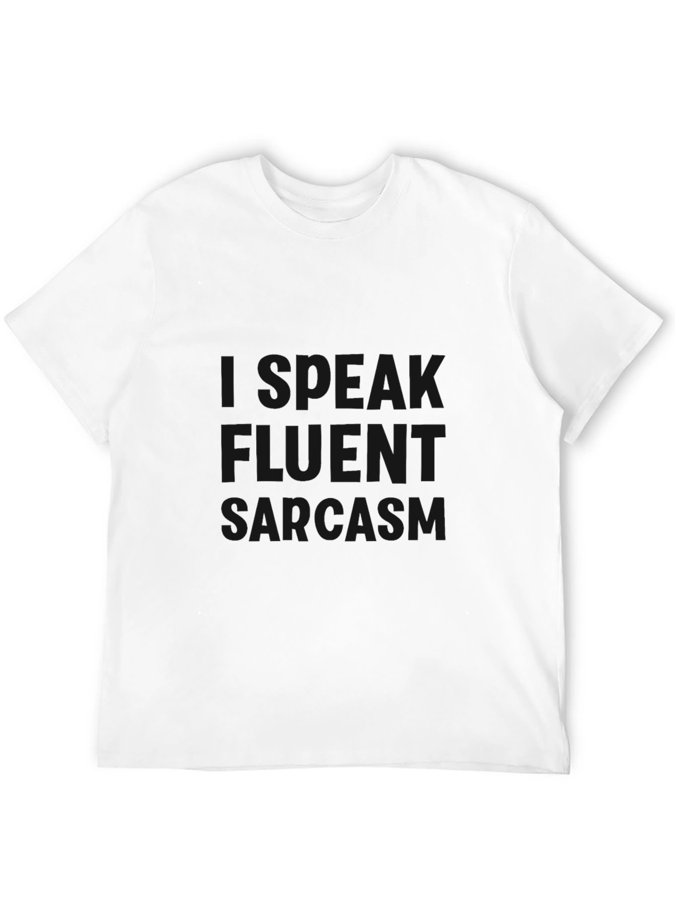 Speak Fluent Sarcasm Black Graphic Tee