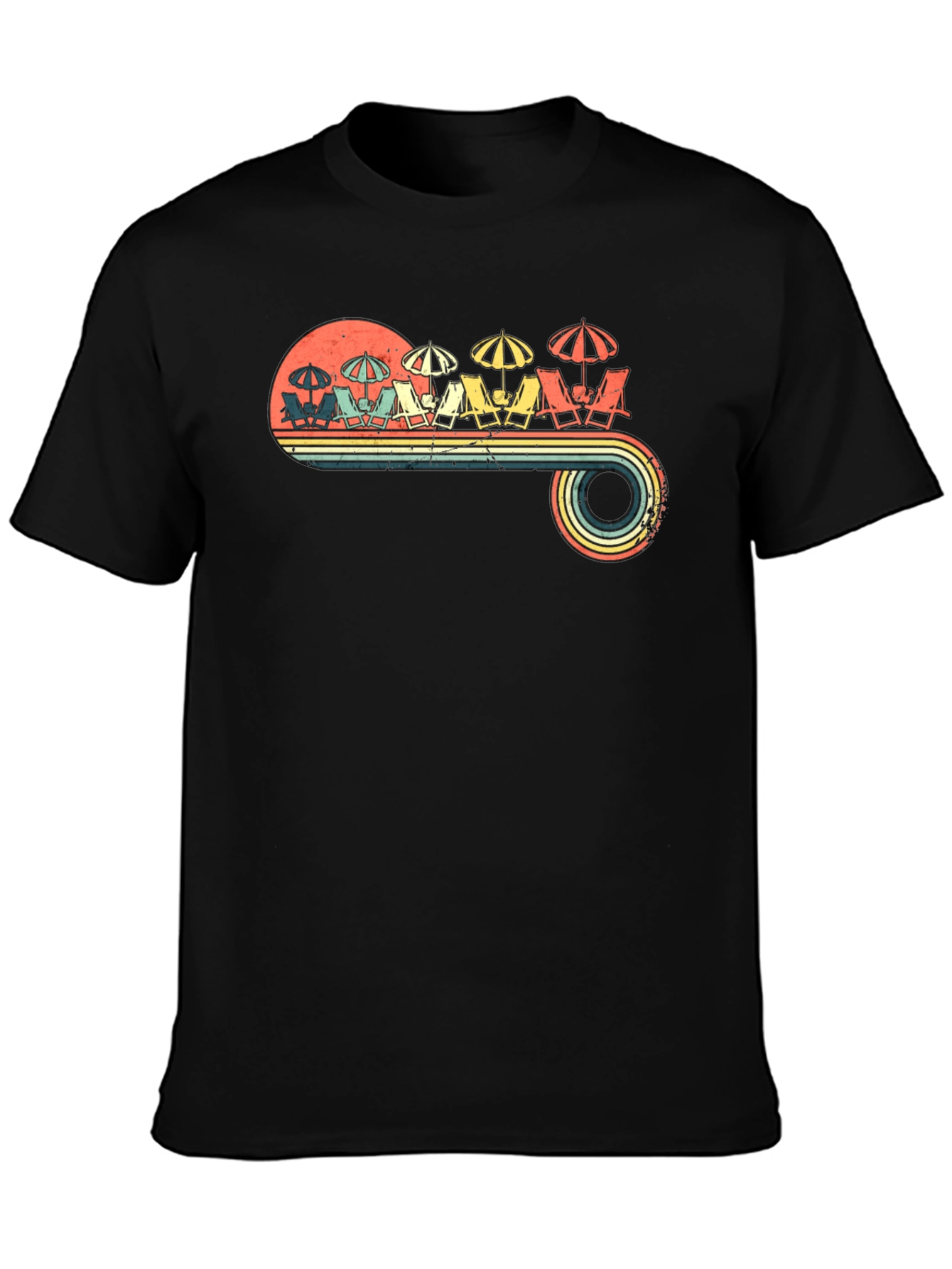 Retro Beach Scene T-Shirt