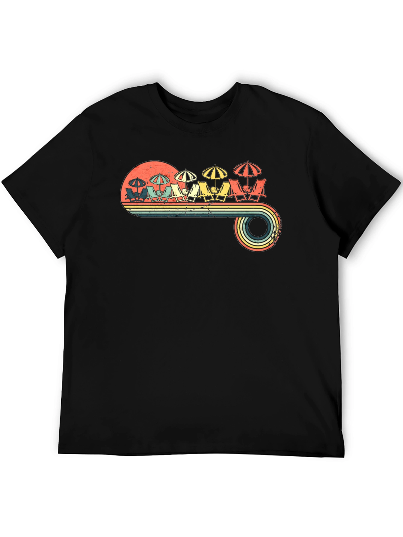 Retro Beach Scene T-Shirt