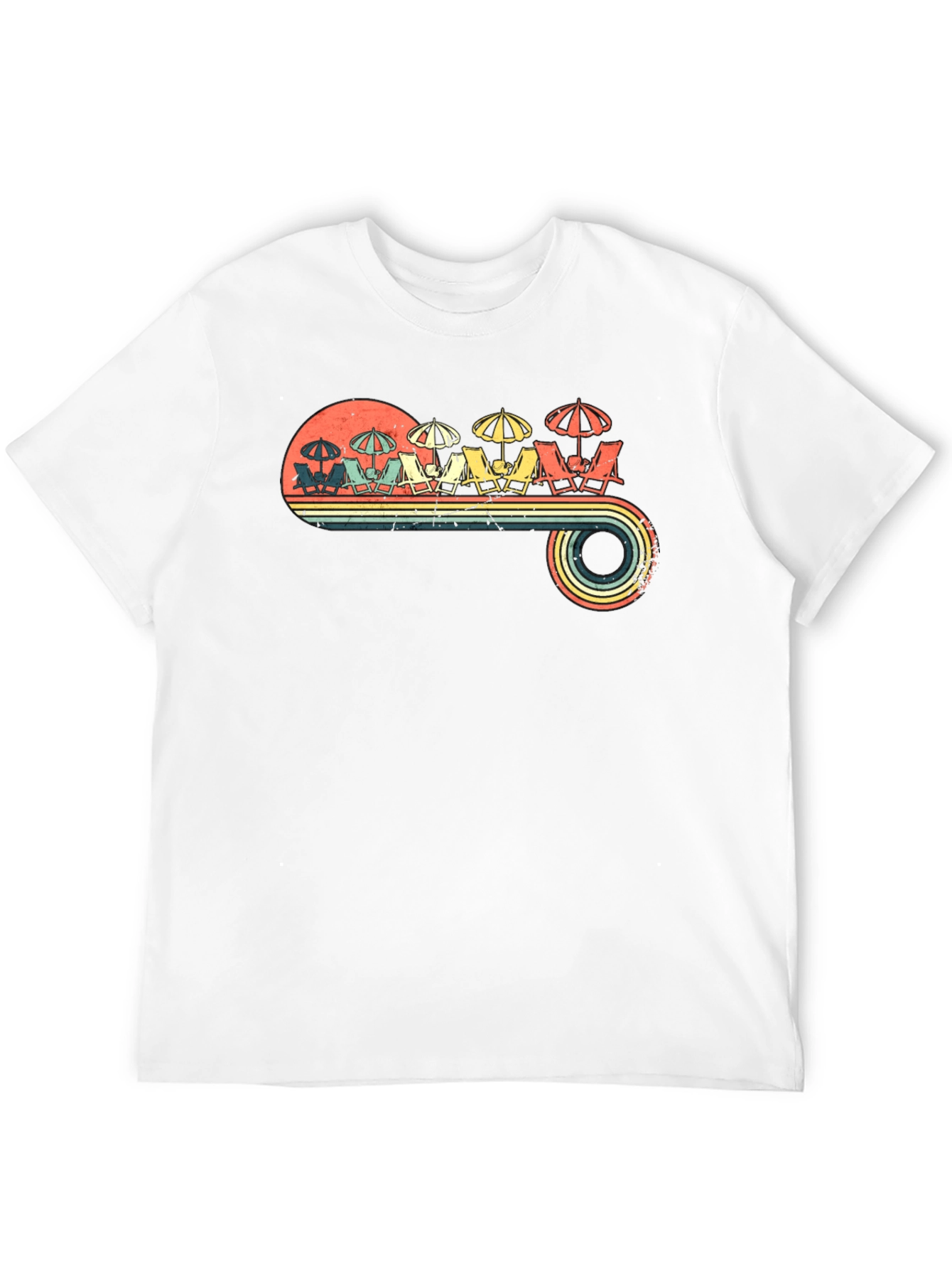 Retro Beach Scene T-Shirt