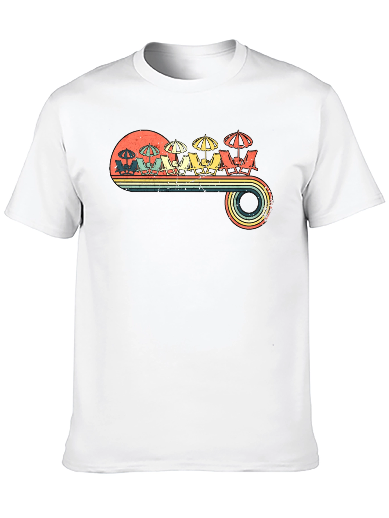 Retro Beach Scene T-Shirt