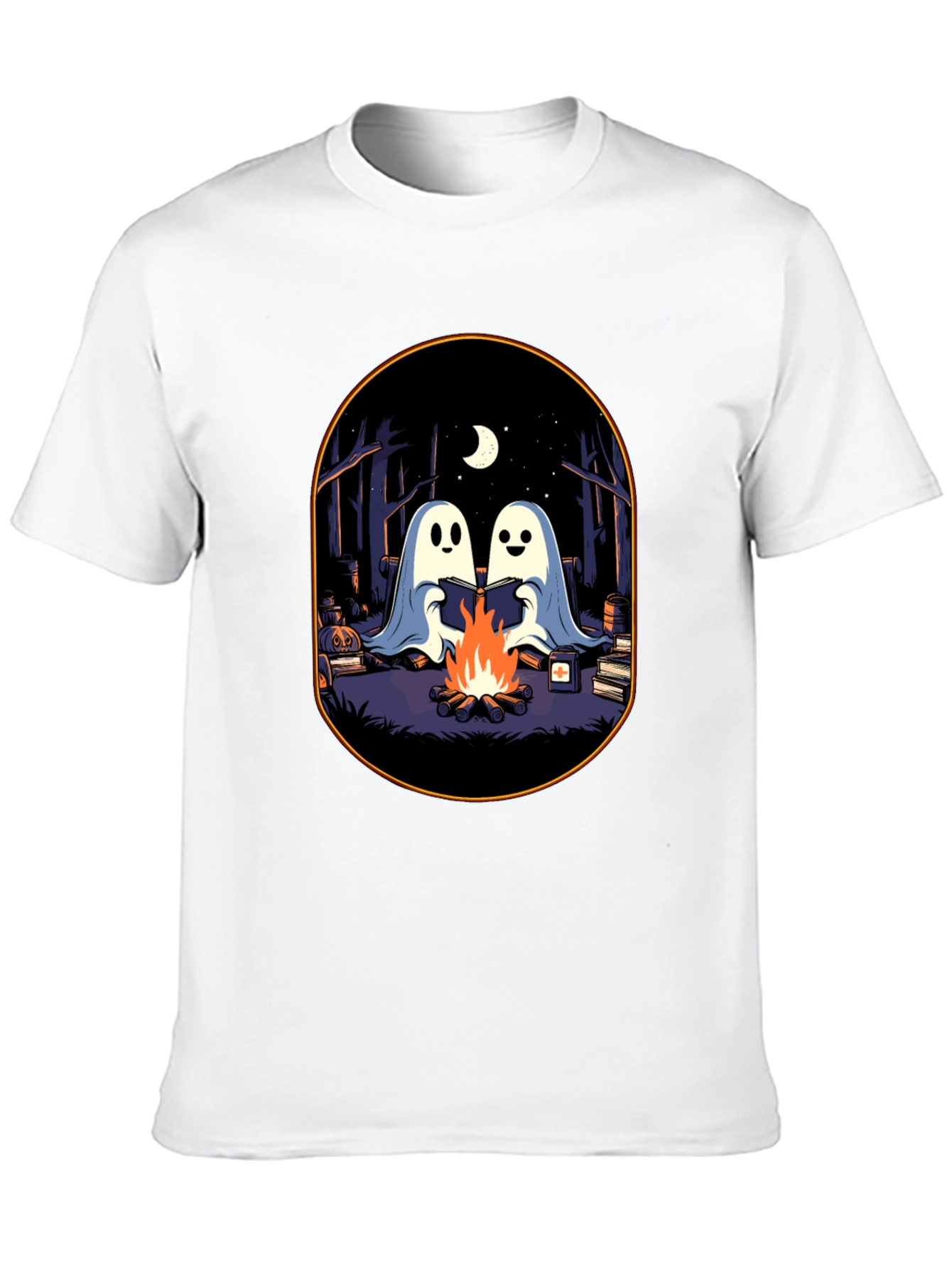 Ghost Campfire Black T-Shirt