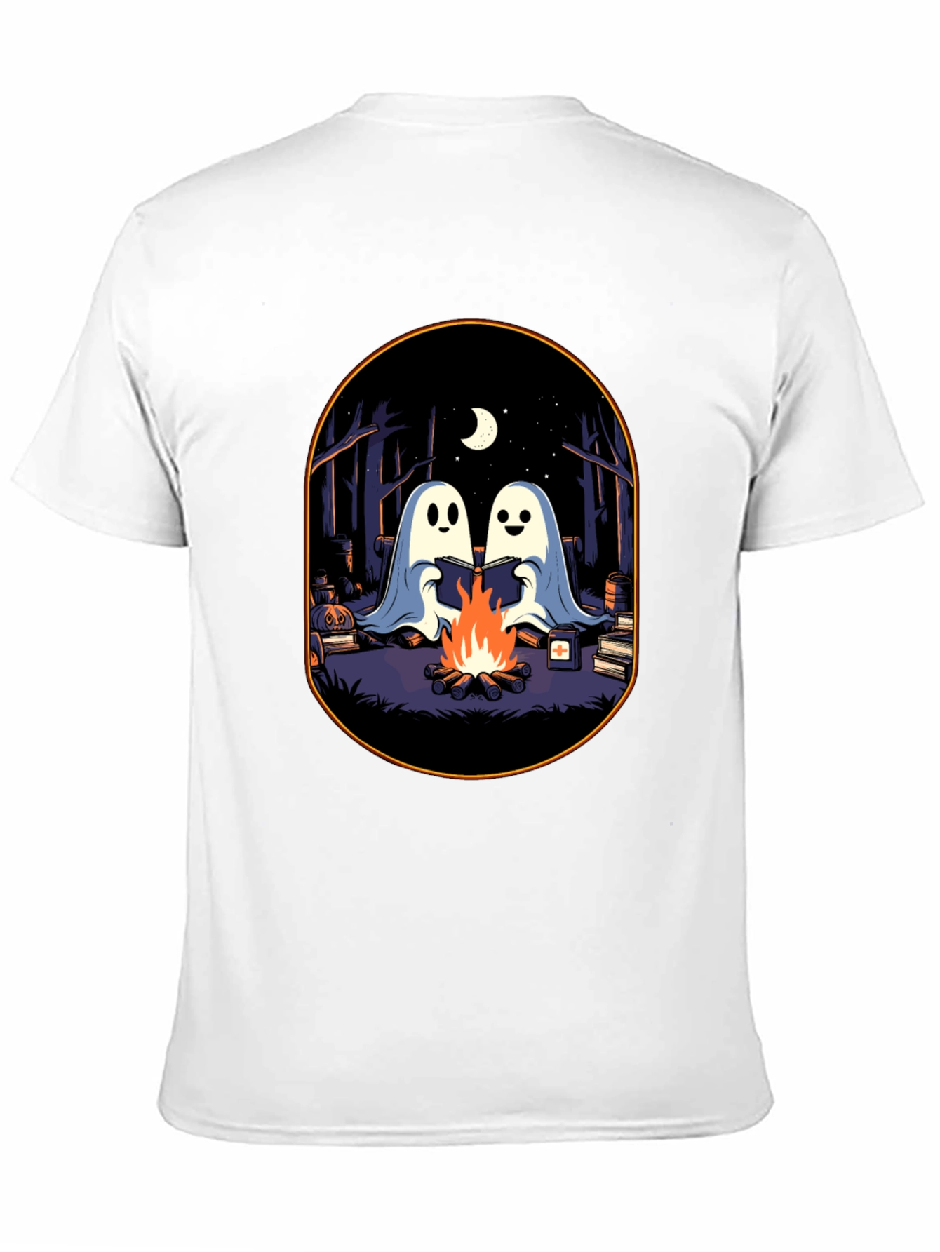 Ghost Campfire Black T-Shirt