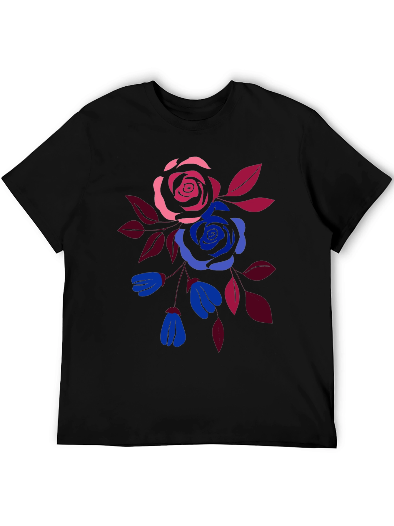 Floral Print Crew Neck T-Shirt