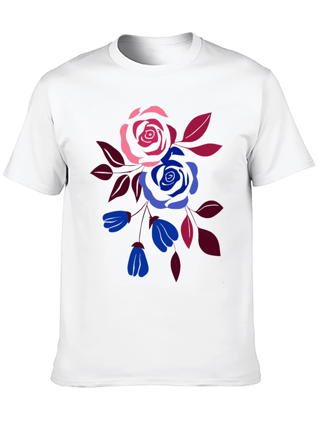 Floral Print Crew Neck T-Shirt