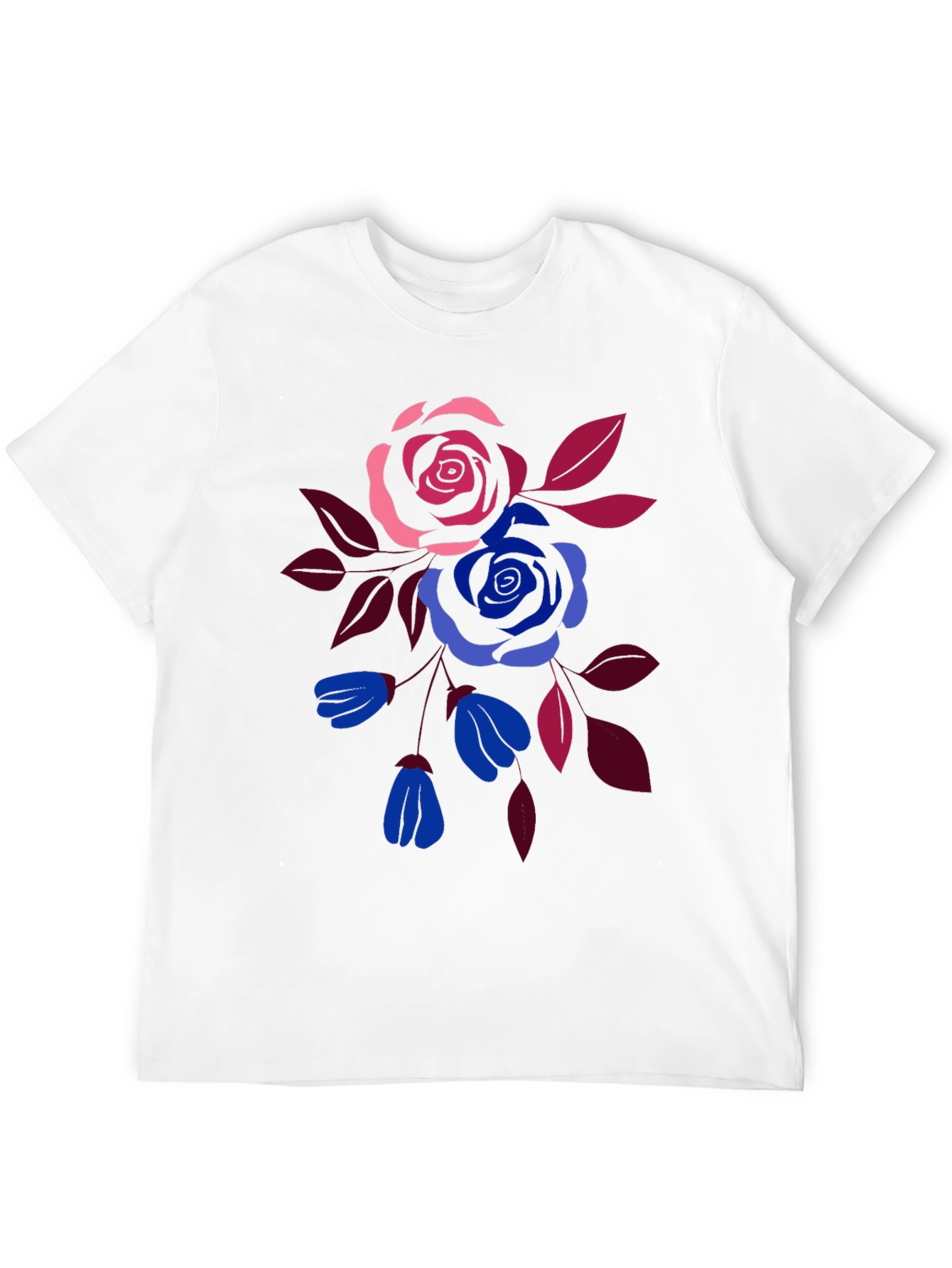 Floral Print Crew Neck T-Shirt