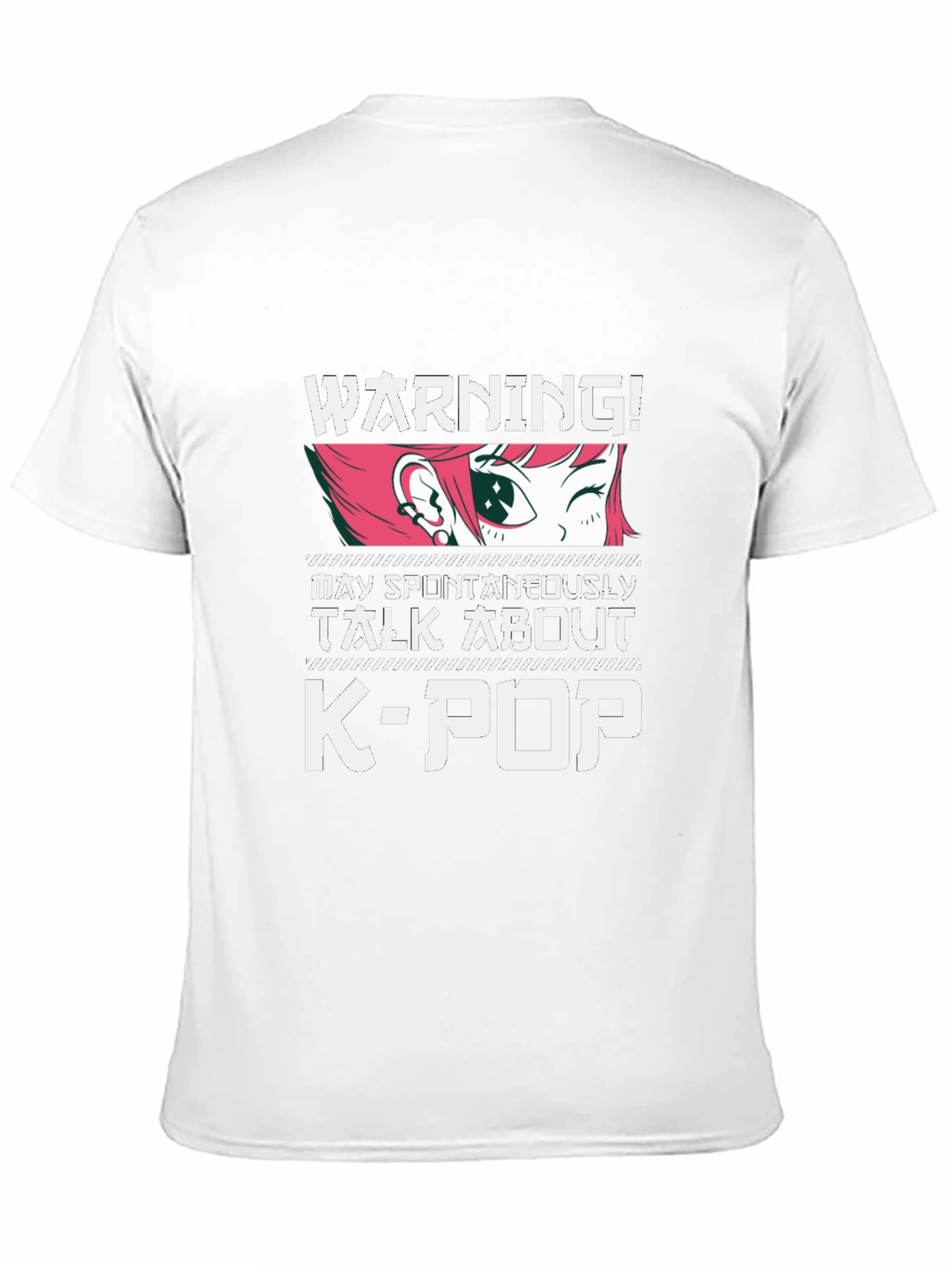 Warning K-Pop Anime Fan T-Shirt
