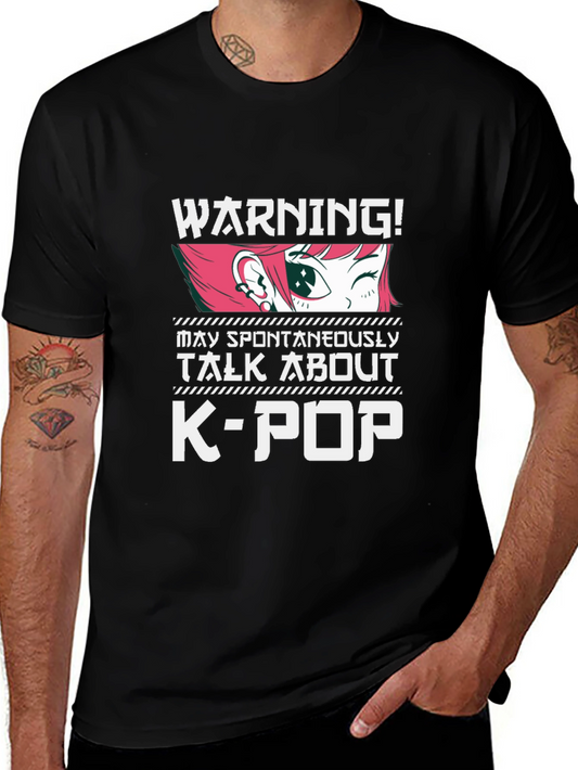 Warning K-Pop Anime Fan T-Shirt