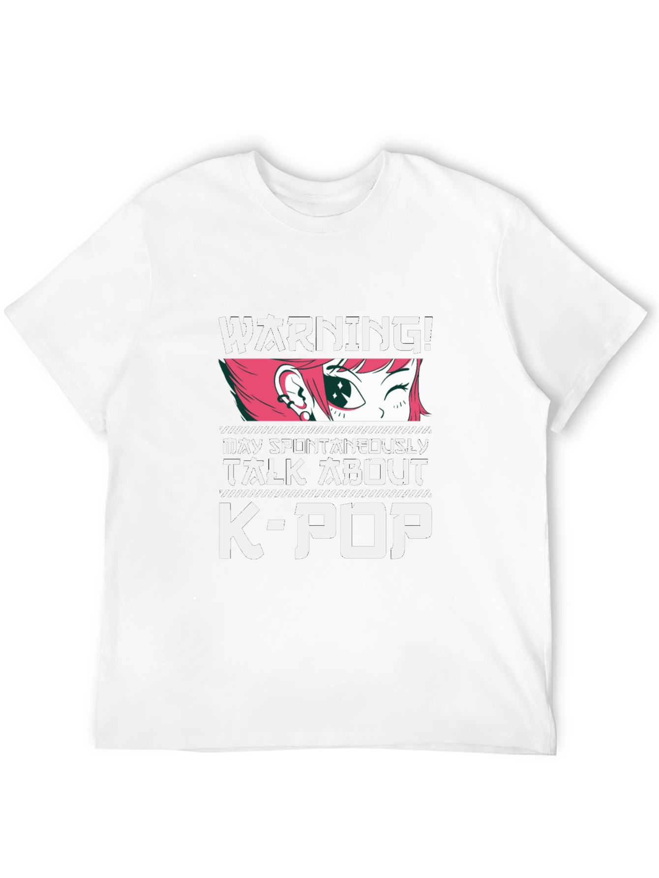 Warning K-Pop Anime Fan T-Shirt