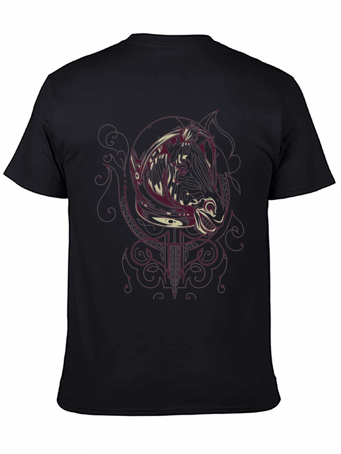 Astronaut Boar Graphic T-Shirt - Mens Black Tee