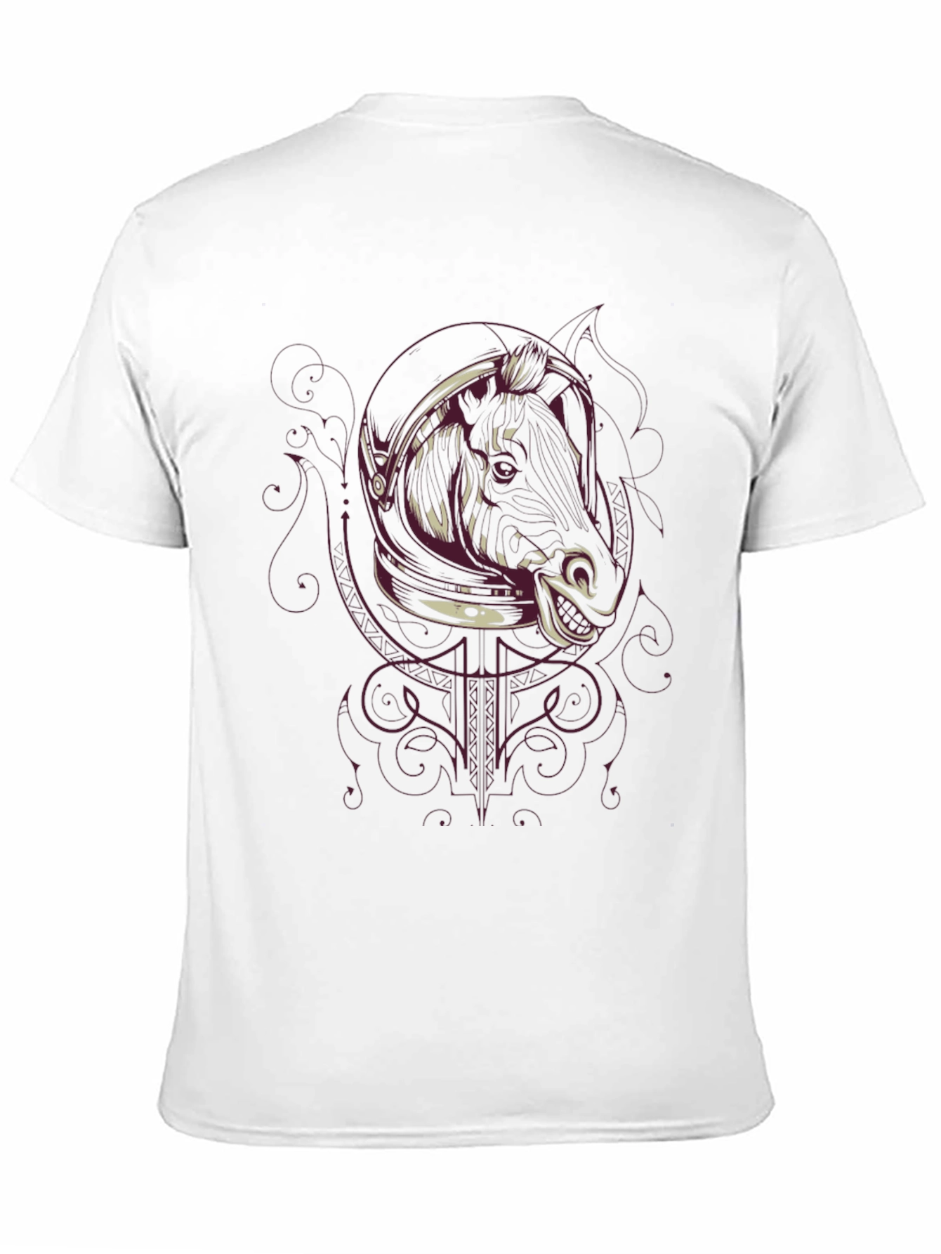 Astronaut Boar Graphic T-Shirt - Mens Black Tee