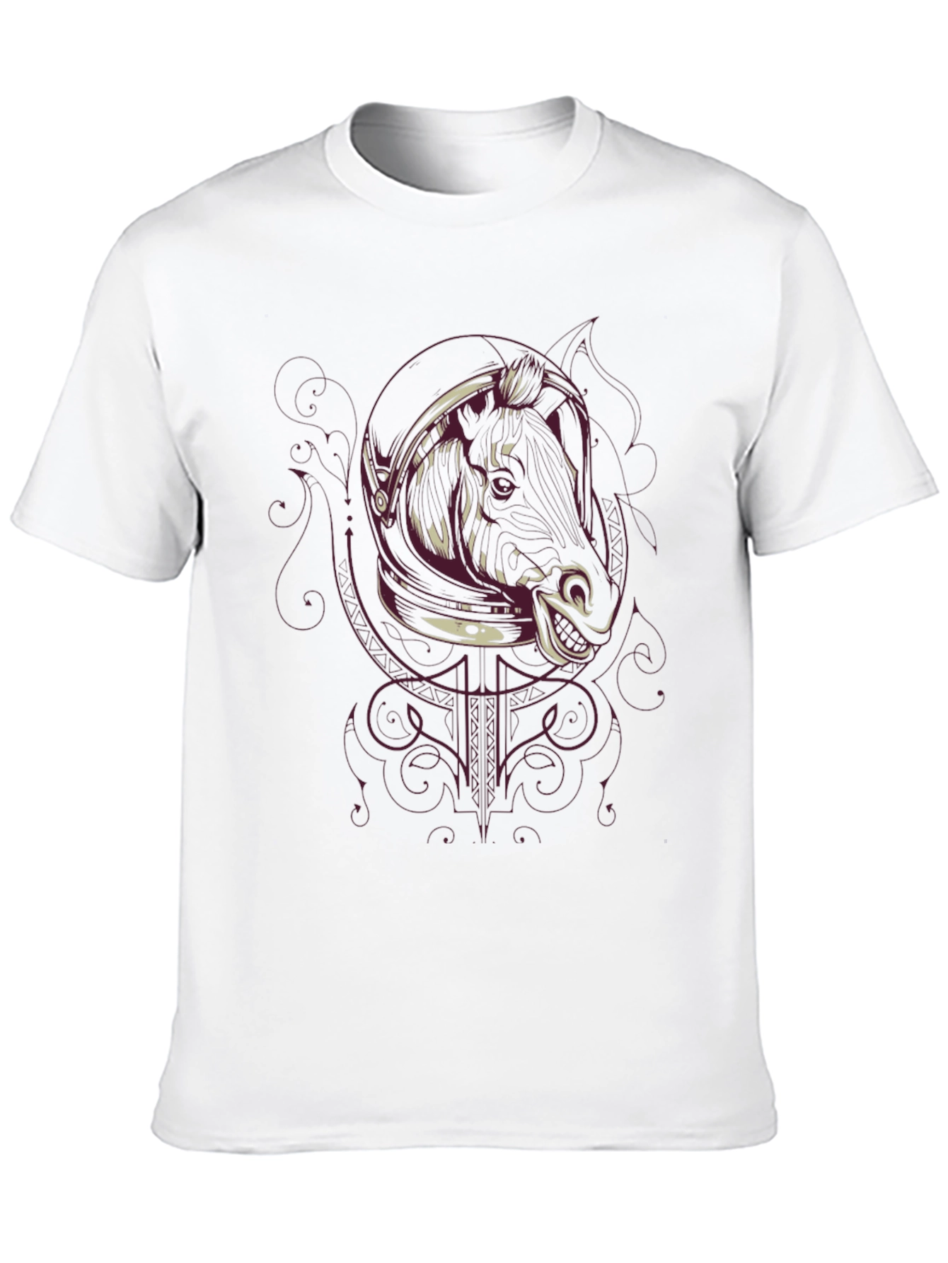Astronaut Boar Graphic T-Shirt - Mens Black Tee