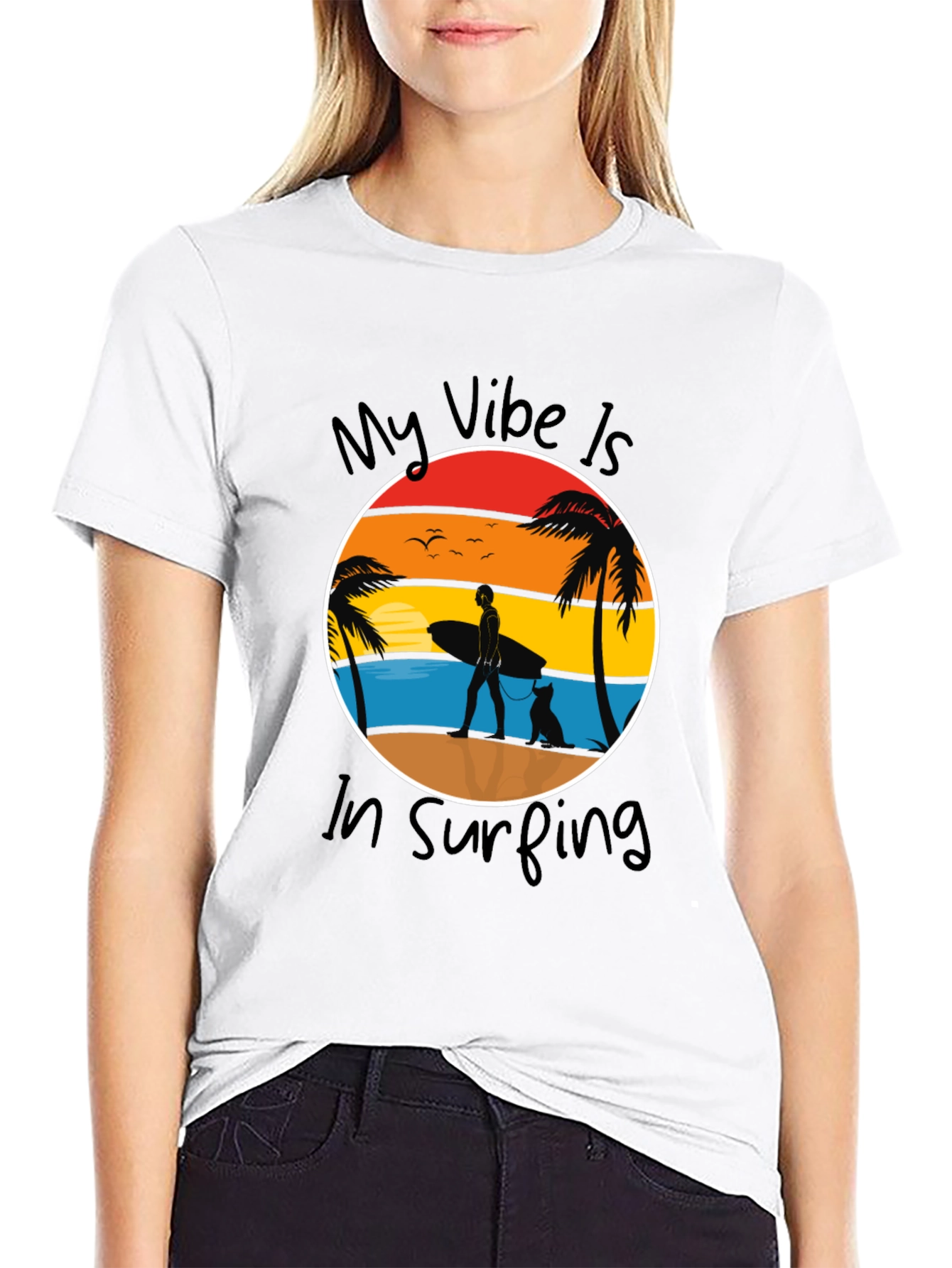 Surfing Vibe Graphic Tee
