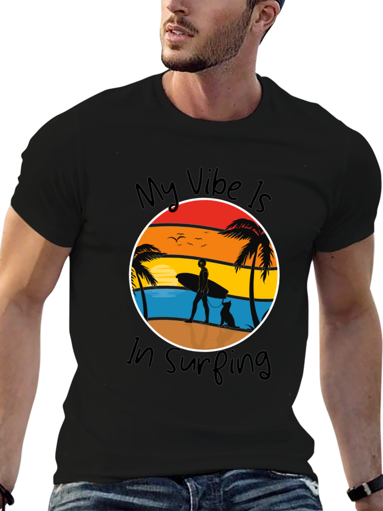 Surfing Vibe Graphic Tee