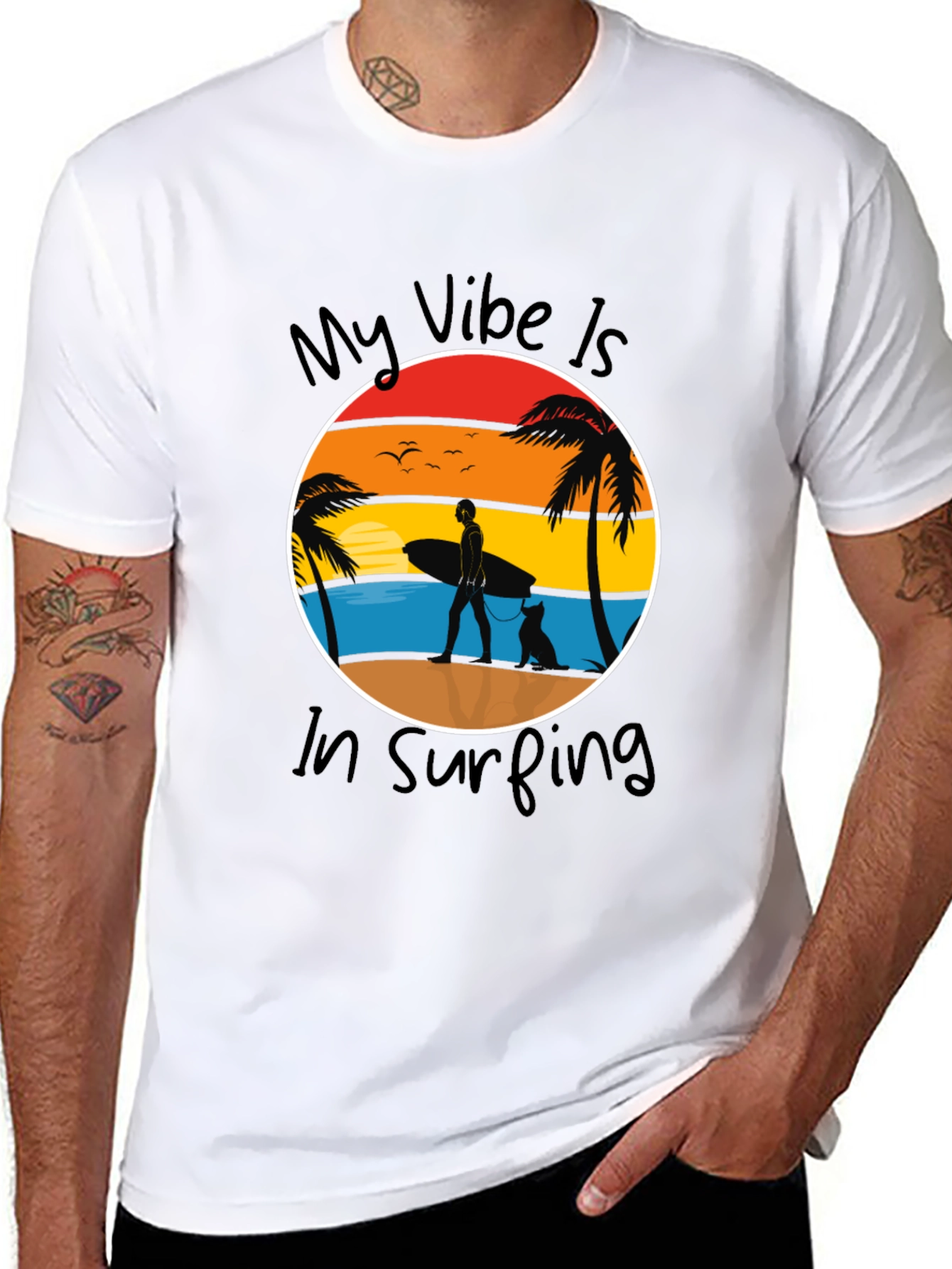 Surfing Vibe Graphic Tee