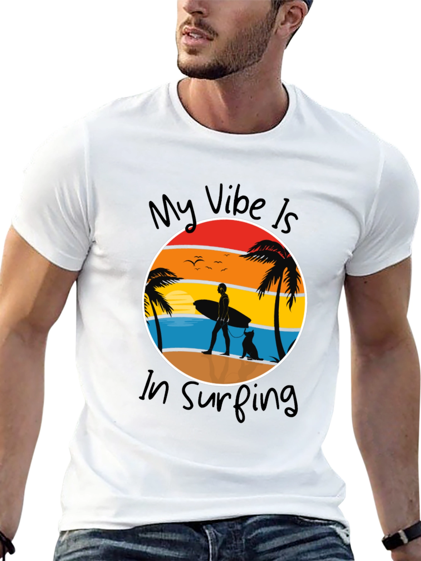 Surfing Vibe Graphic Tee