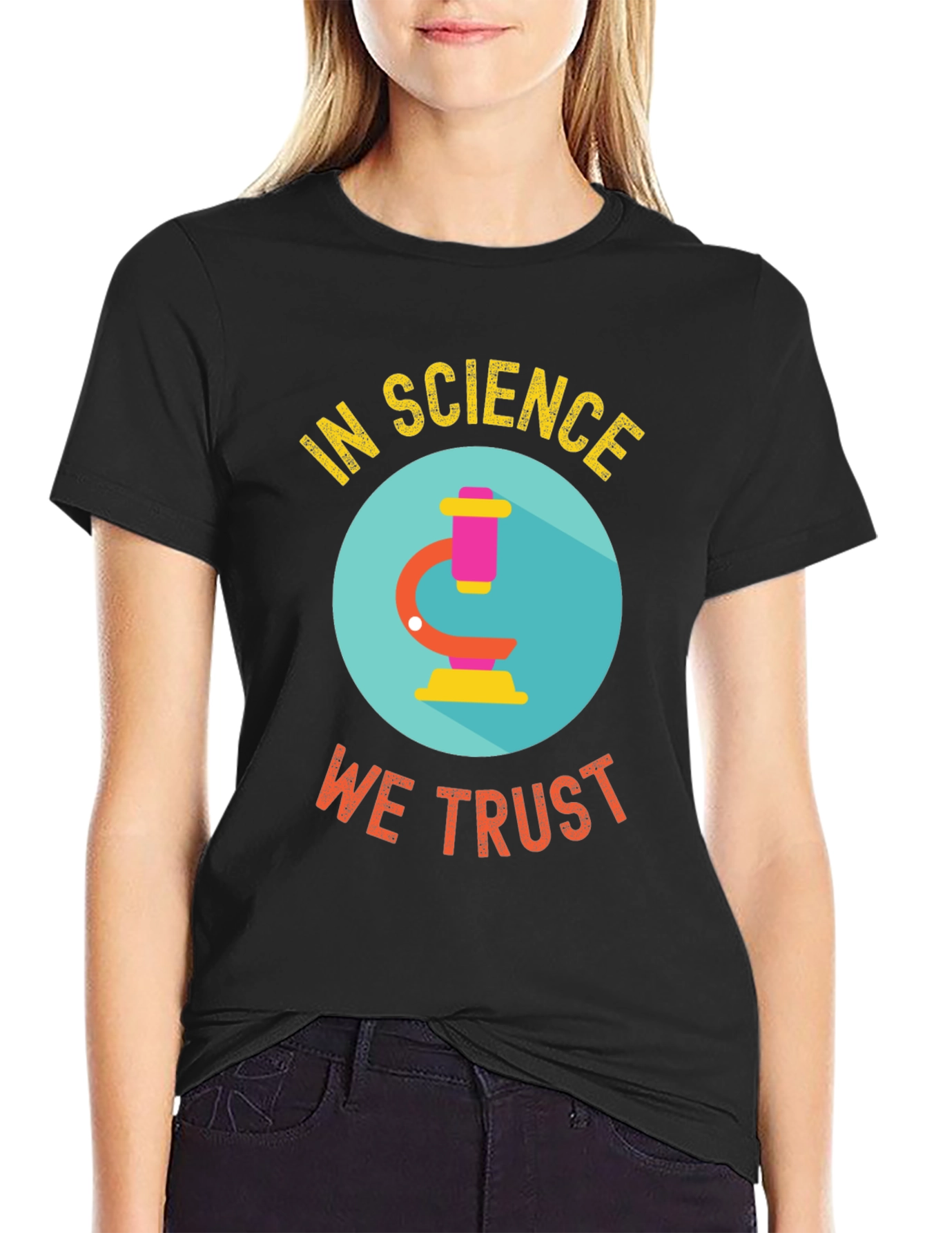 In Science We Trust Black T-Shirt
