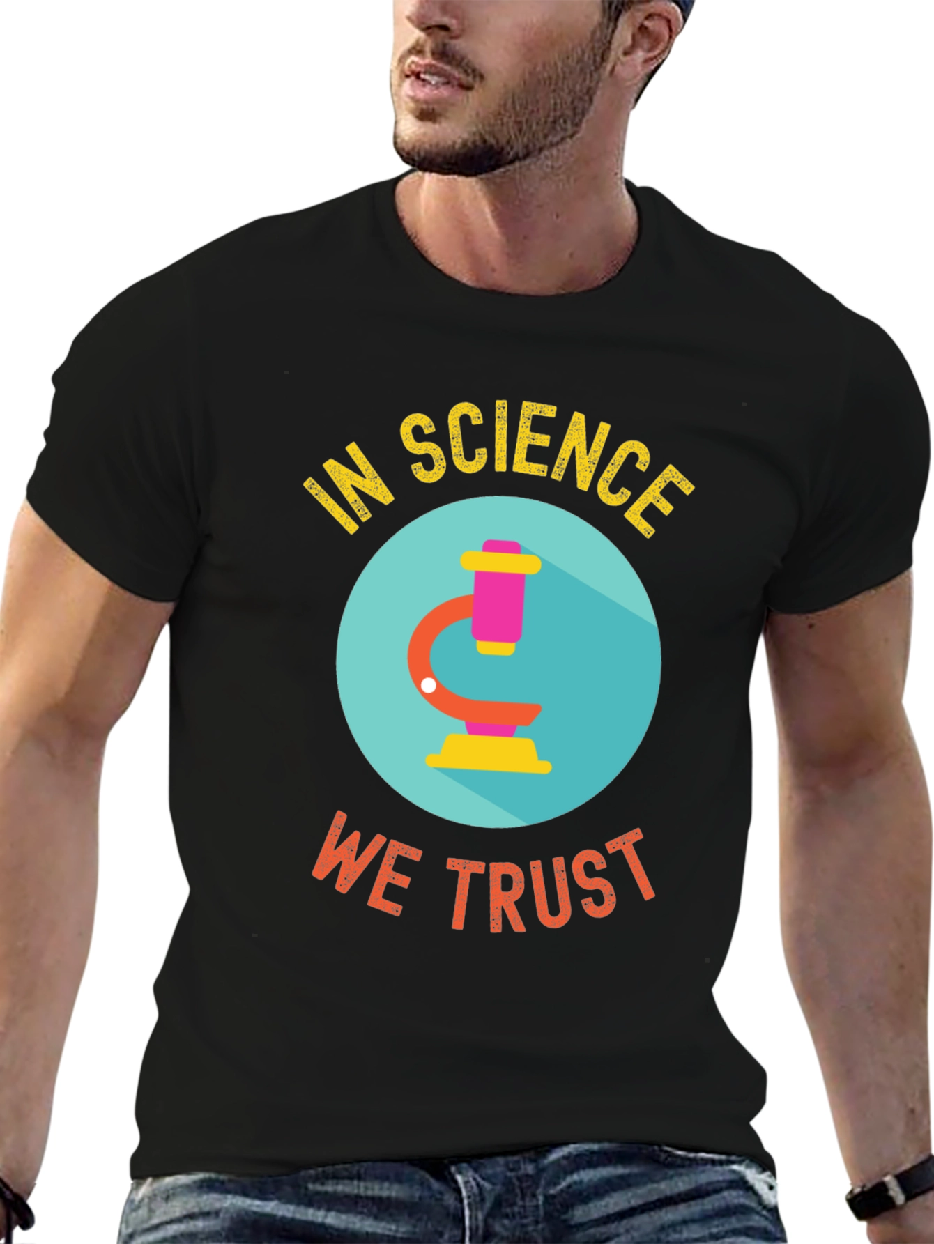 In Science We Trust Black T-Shirt