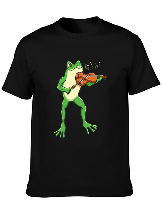 Frog Violinist T-Shirt - Funny Music Tee