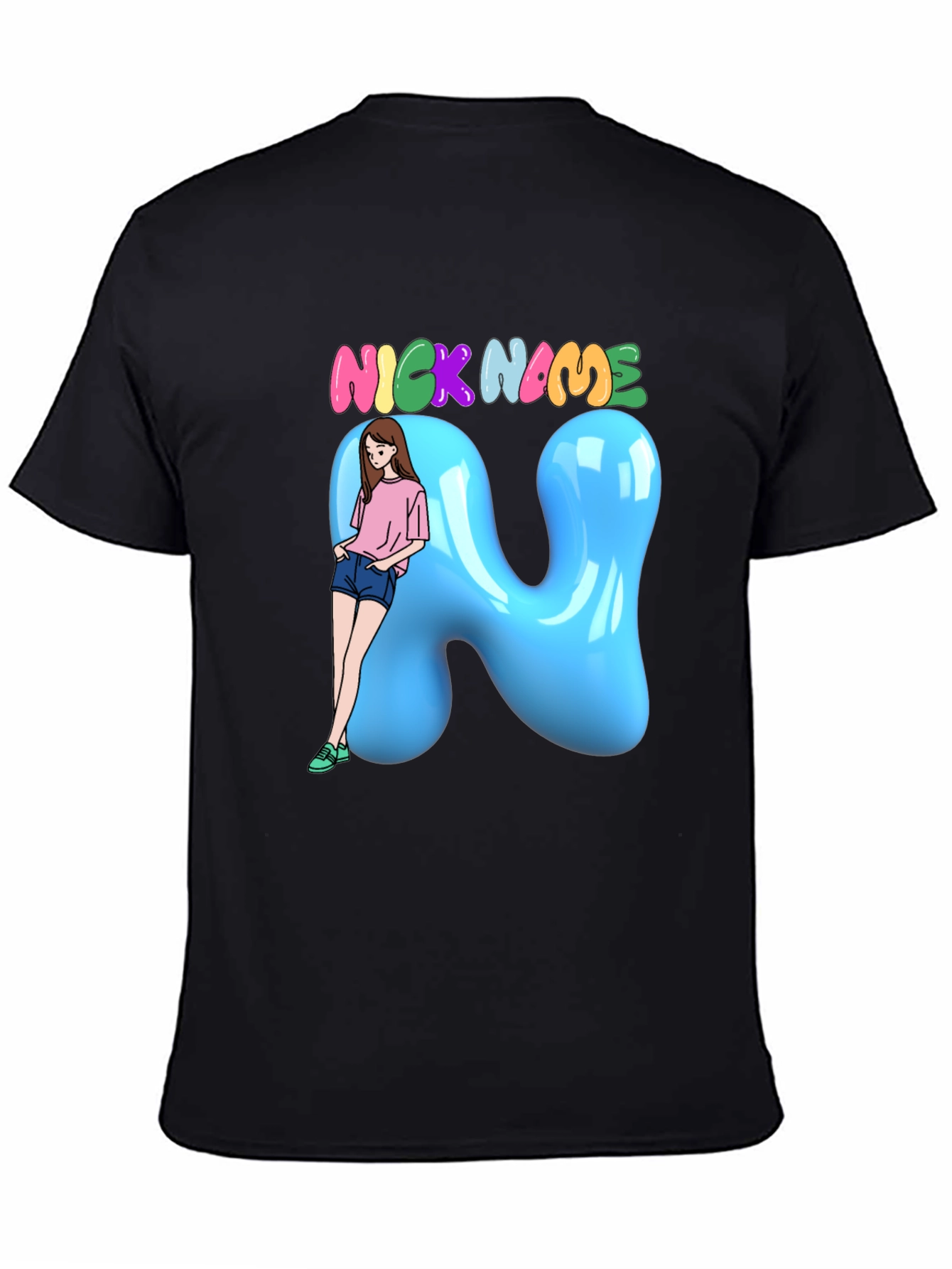 Fun Cartoon Nick Name T-Shirt